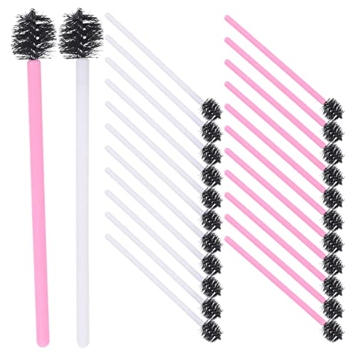 100Pcs Disposable Eyelash Brushes & Mascara Wands - Professional Makeup Applicators for Eyelash Extensions, Eyebrow Grooming - Perfect for Salons, Home Use & Travel Beauty Kit