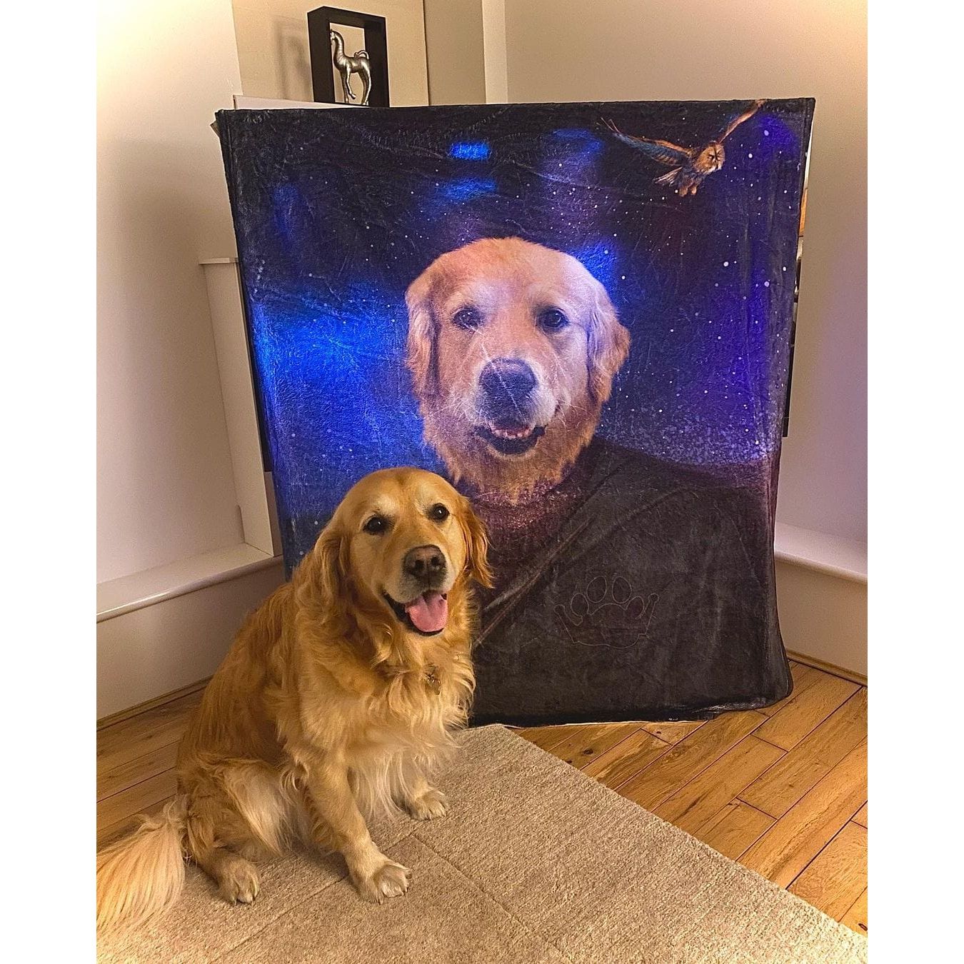 Custom Pet Blanket with Name - Personalized Dog & Cat Blanket for Couch, Bed & Travel - Soft Plush Pet Blanket Gift for Pet Lovers