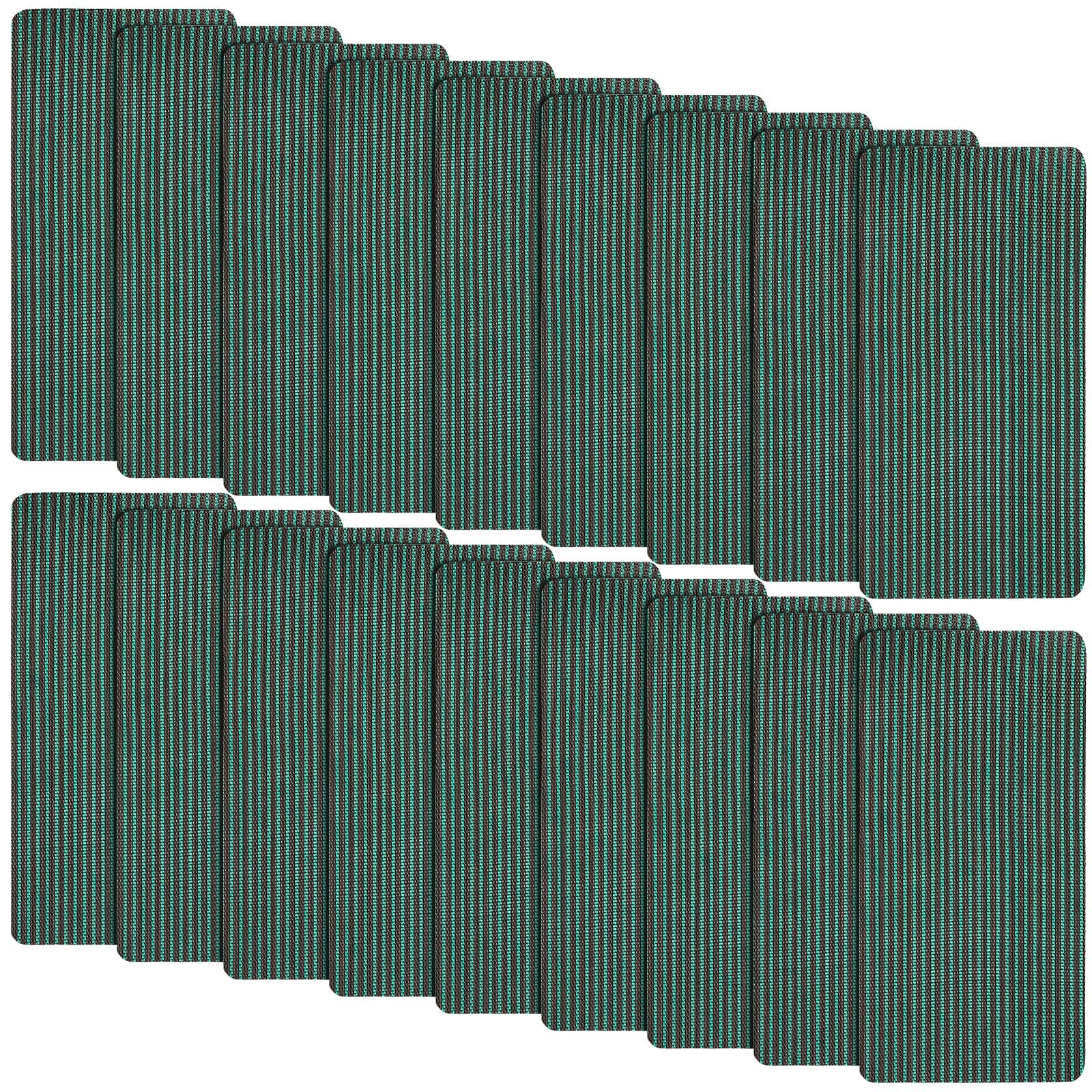 Honoson Pool Safety Cover Patch Kit - 4 x 8 Inch Green Mesh Self-Adhesive Repair Kit for Swimming Pool Covers - Fix Tears & Holes for Winter Protection