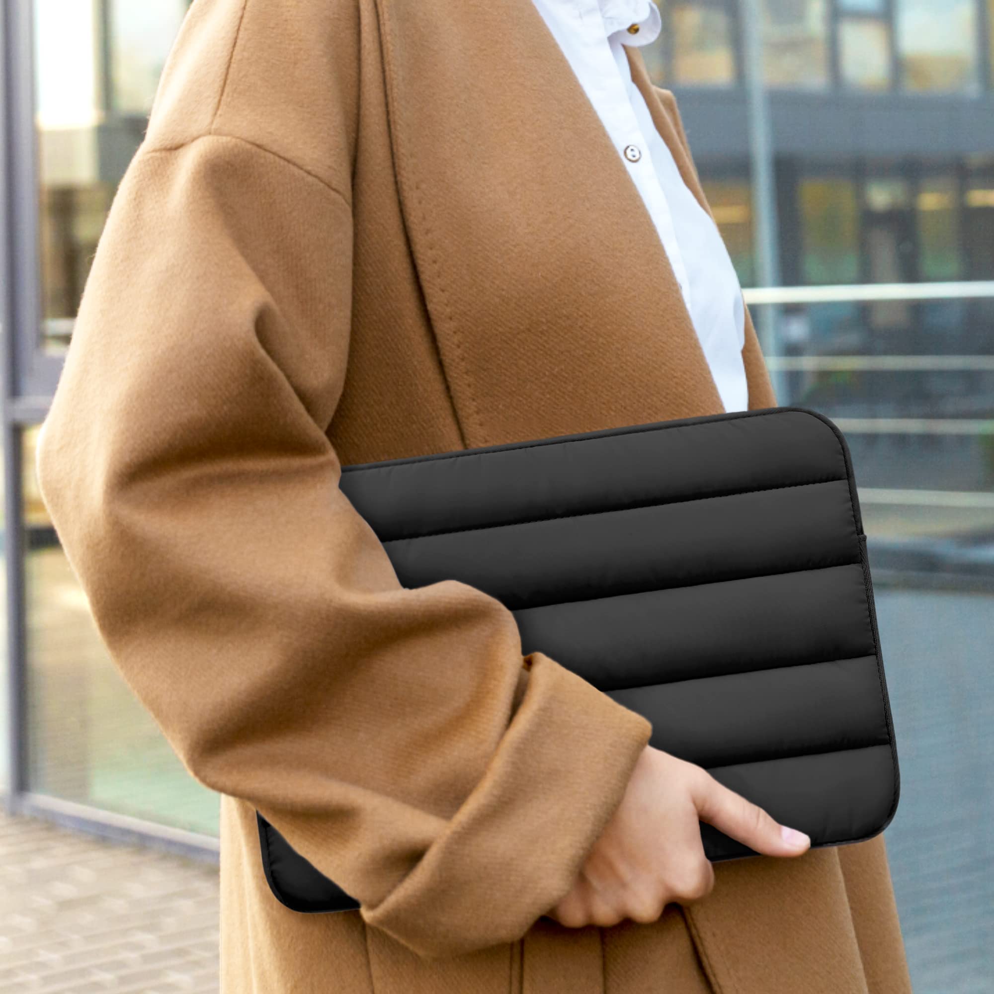 VANDEL Original Puffy Laptop Sleeve Case for 13-14 Inch Laptops - Protective Computer Bag Cover Compatible with MacBook Air/Pro 13/14, iPad Pro 12.9, HP, Dell, ASUS - Perfect for Work, Travel & School Use