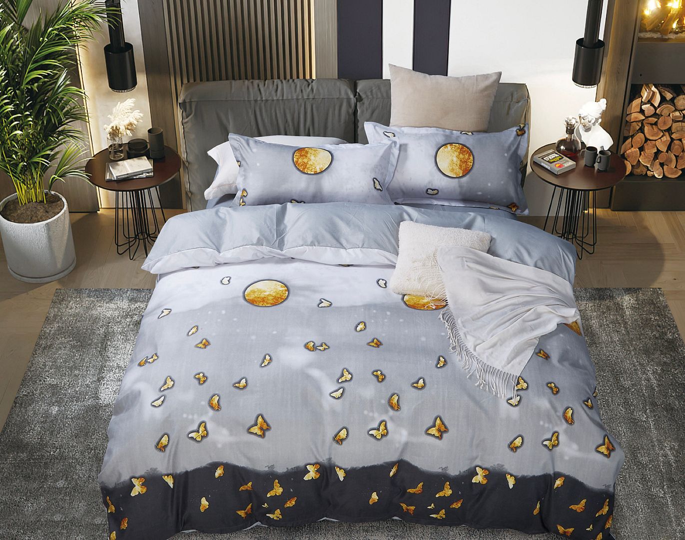 Premium Gardinar Super King Size Quilt Cover Set - 100% Cotton Duvet Cover with Zipper Closure - Soft & Breathable Bedding for Luxurious Comfort - Perfect for Master Bedrooms & Guest Rooms