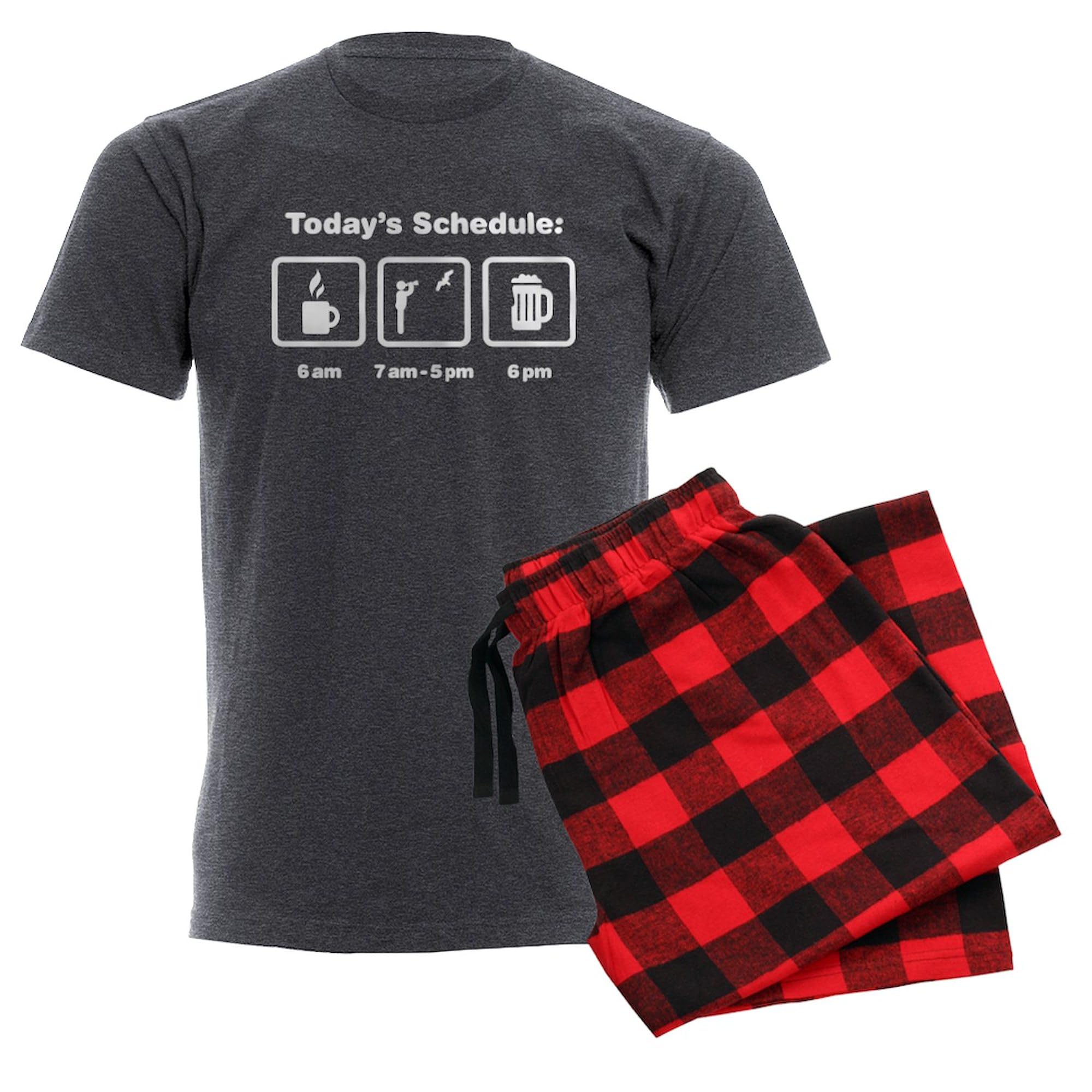 Bird Watching Pajamas for Men - Charcoal Novelty Sleepwear | Cozy Lounge & Sleepwear for Bird Enthusiasts