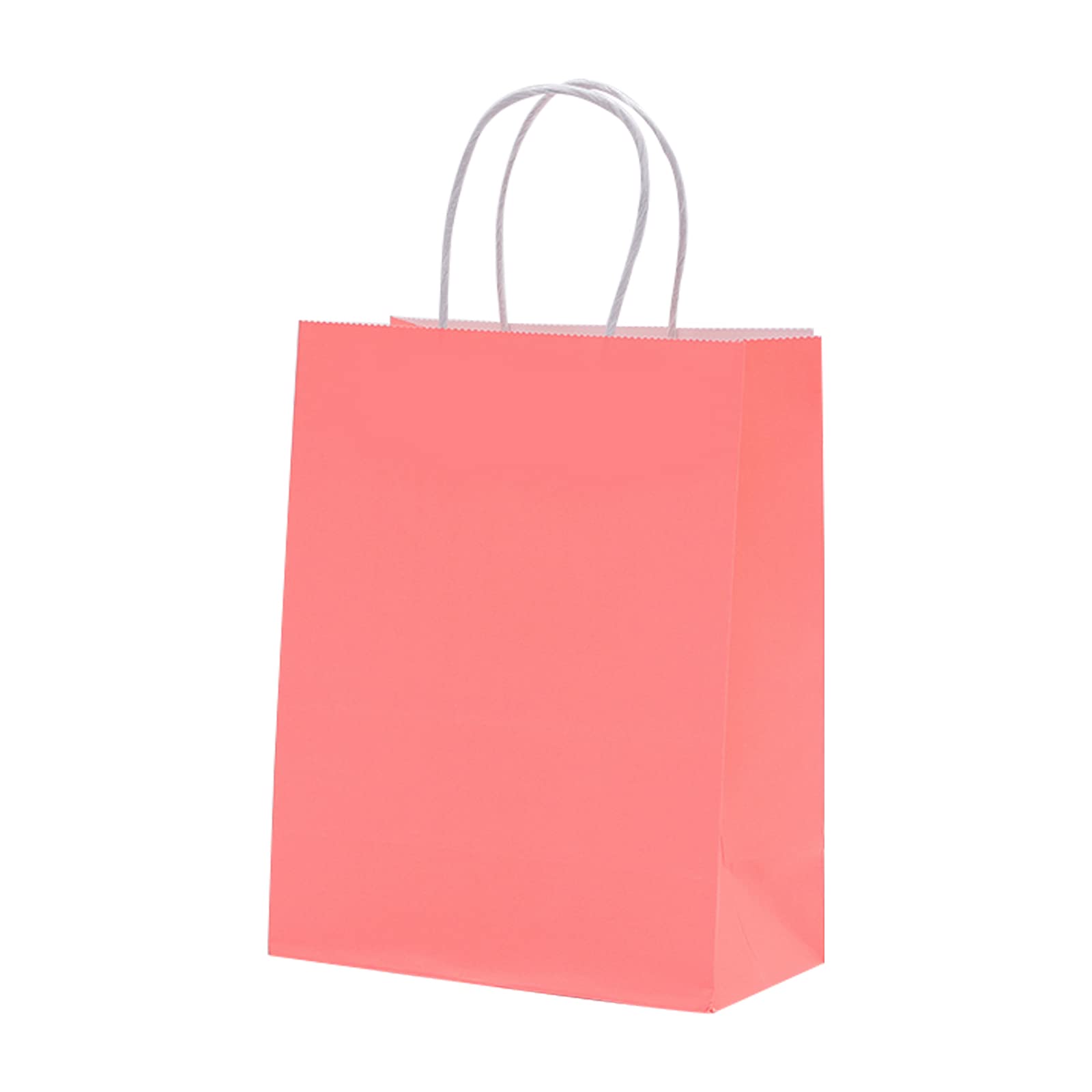 50 Pcs Kraft Paper Bags with Handles - Eco-Friendly Shopping & Gift Bags for Restaurants, Takeout, Kids Parties, Holidays, Boutique Stores & Grocery Packaging (6-8x4x11 Inches) - Perfect for Retail, Events & Sustainable Packaging Solutions