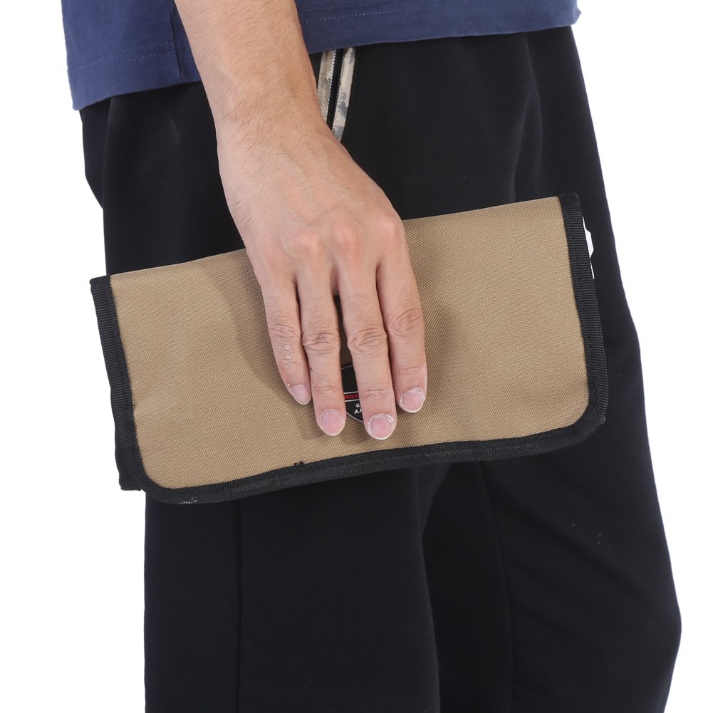 Heavy Duty Oxford Tool Roll Organizer - Waterproof Roll Up Tool Pouch Bag for Garden, DIY & Hardware Tools Storage - Perfect for Mechanics, Carpenters & Outdoor Work