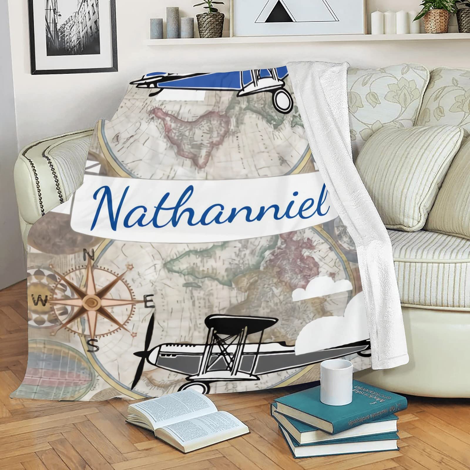 Personalized Baby Blanket with Name - Custom Elephant Baby Blankets for Boys & Girls | Super Soft Newborn Blanket Gift Set | Nursery Decor & Neutral Baby Shower Gift | Perfect for Cuddling, Swaddling & Photo Props