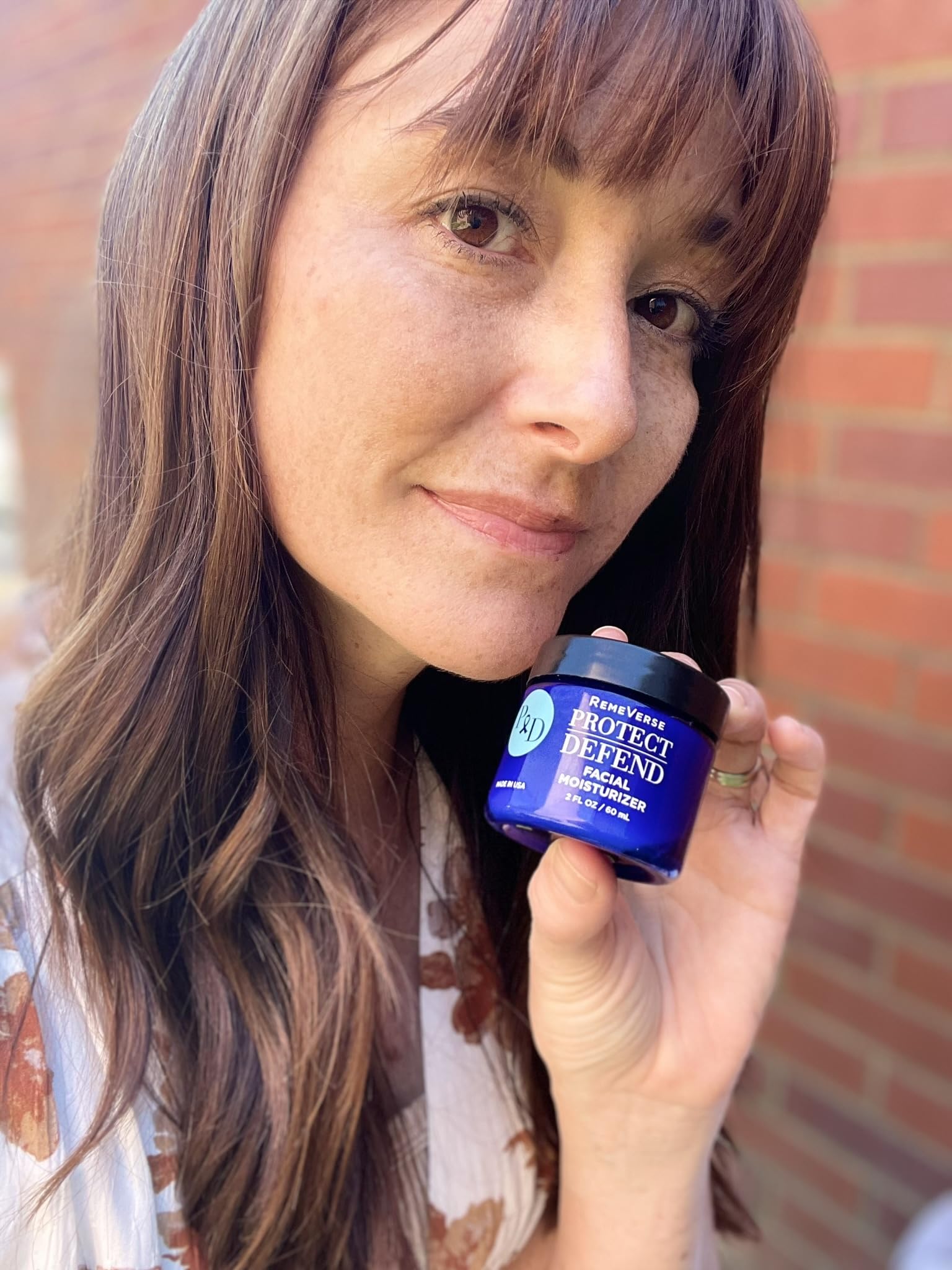 RemeVerse Protect & Defend Sensitive Skin Facial Moisturizer - Fragrance-Free Anti-Aging Face Cream with Hyaluronic Acid, Peptides & Collagen - Hydrating Chemotherapy Skincare - Made in USA - 2oz | Ideal for Daily Use During Cancer Treatment & Gentle Skin Care Routine