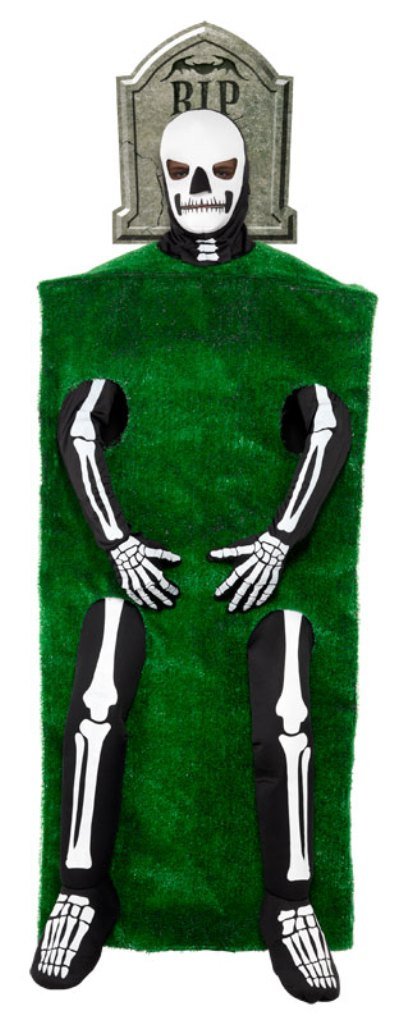 From the Grave Skeleton Adult Halloween Costume - Scary Bone Outfit for Cosplay, Horror Parties & Themed Events