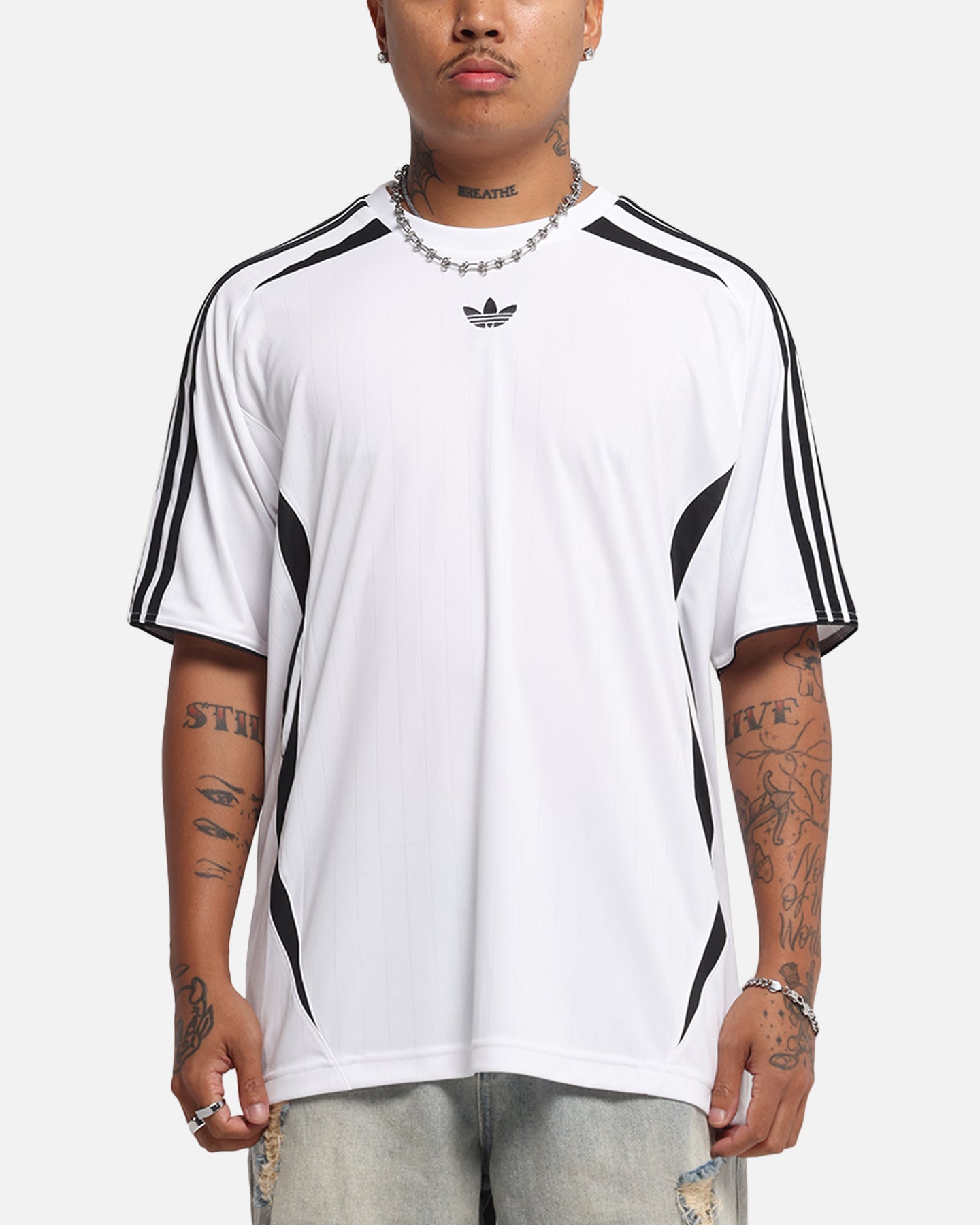Adidas Adicolor Teamgeist T-Shirt - Men's Classic White and Black Cotton Tee for Casual Wear, Sports & Street Fashion