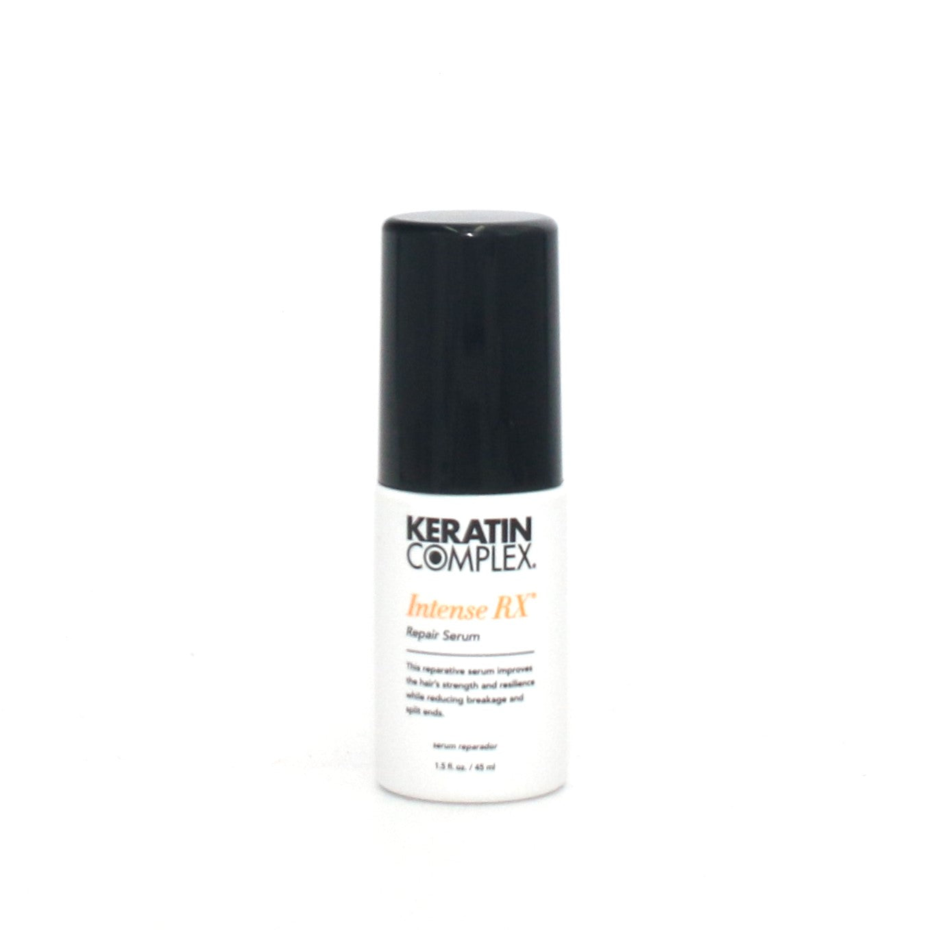 Keratin Complex Intense RX Repair Serum 1.5 oz - Deep Conditioning Hair Treatment for Damaged Hair - Perfect for Dry, Frizzy & Color-Treated Hair at Home or Salon Use