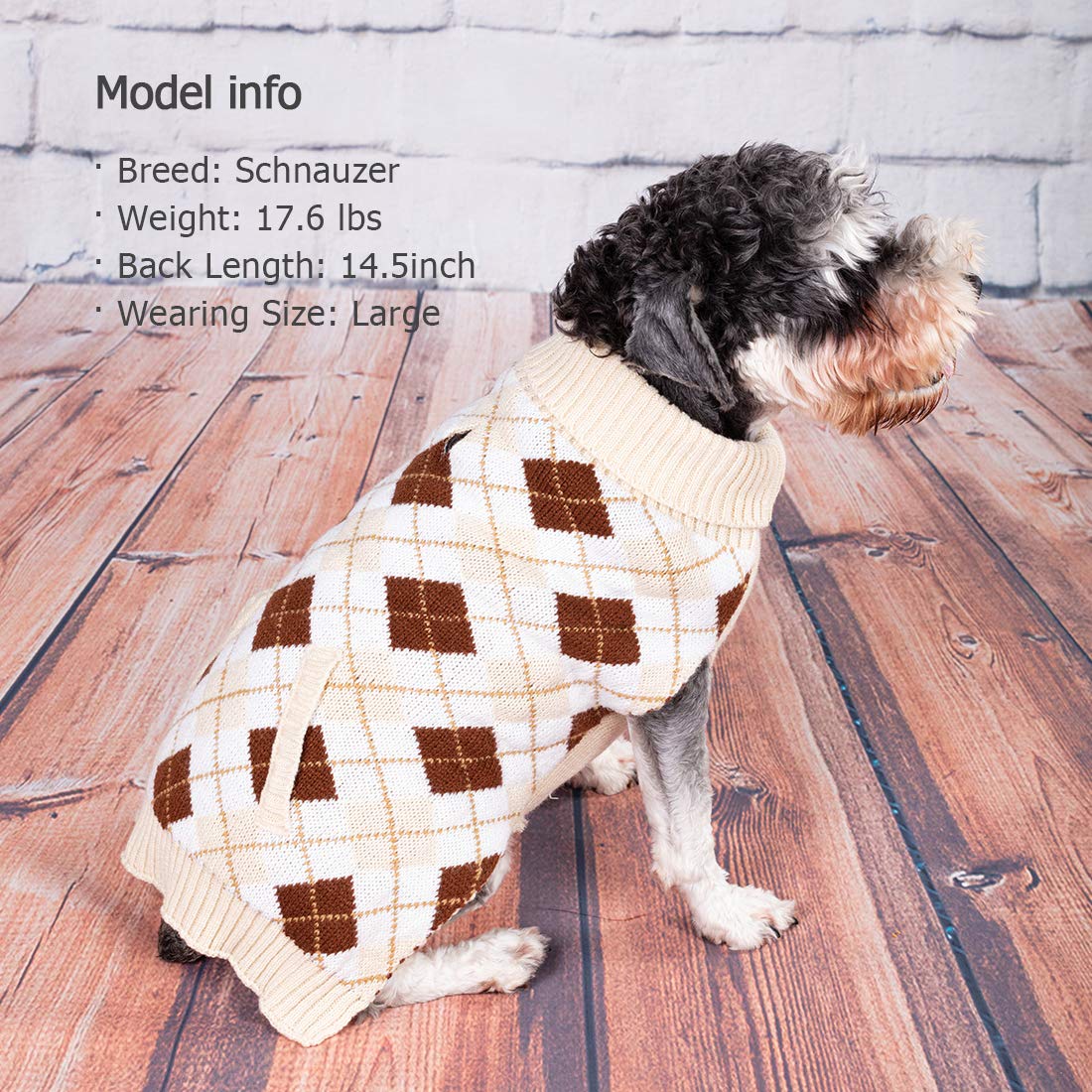 KYEESE Thick Knit Dog Sweaters with Leash Hole - Warm Winter Dog Clothes for Small Medium Large Breeds - Perfect for Fall & Winter Walks, Outdoor Adventures, and Cozy Indoor Wear