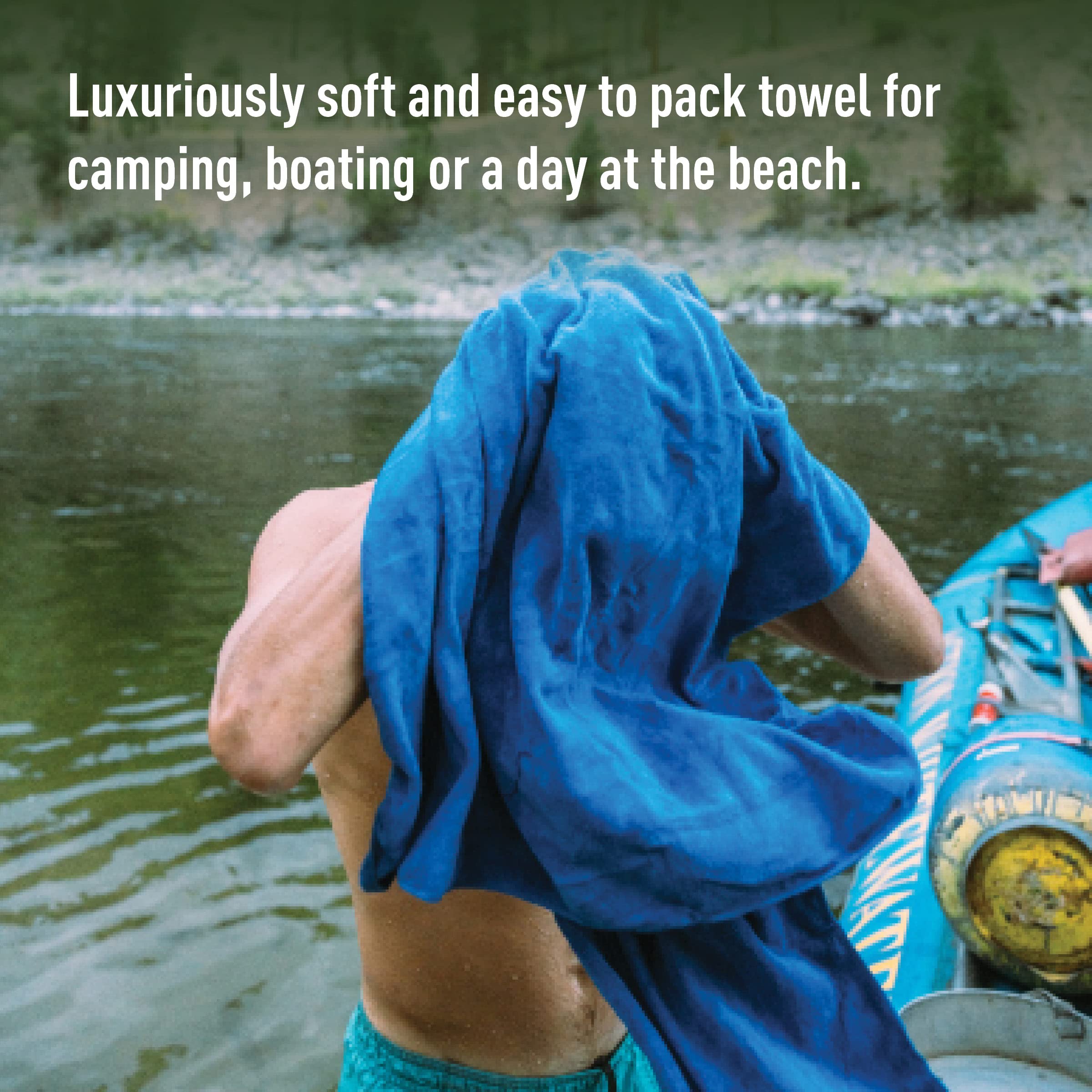 Sea to Summit Tek Towel - Ultra Soft & Quick Dry Camping Towel for Hiking, Backpacking & Travel | Lightweight & Compact for Outdoor Adventures