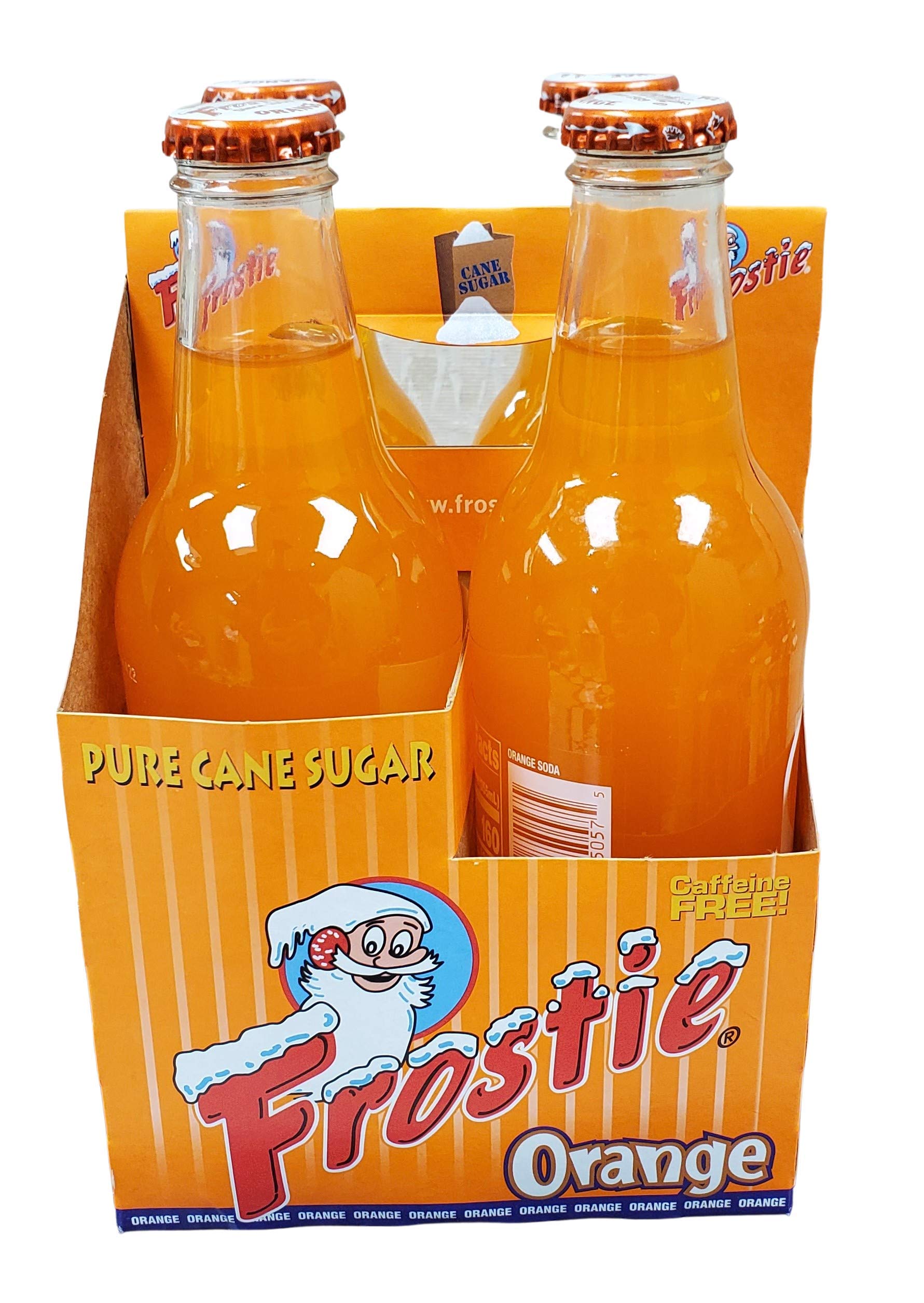 Frostie Orange Soda - 12 oz Glass Bottles (Pack of 4) | Refreshing Vintage-Style Soft Drink for Parties, BBQs & Nostalgic Treats