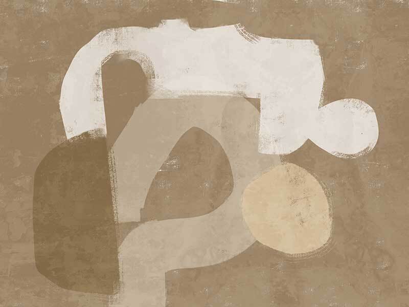At Ease Brown Canvas Art Print - Modern Wall Decor for Living Room, Bedroom & Office - Ready to Hang Home Decor