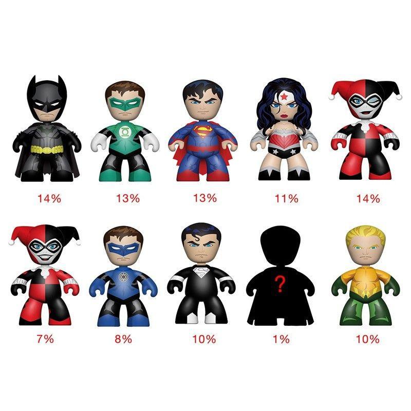 DC Universe 2 Inch Mini Mez Itz Action Figures - Case of 24 Collectible Toys for Superhero Fans | Perfect for Display, Gifts, and Playtime Scenes