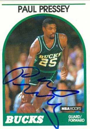 Paul Pressey Autographed Milwaukee Bucks Basketball Card - 1989 Hoops #79 - Perfect for NBA Collectors & Sports Memorabilia Fans