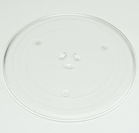 Microwave Turntable Glass Plate - 12 Inch Replacement Dish for Microwave Ovens - Compatible with WB39X10 & 30QBP1848 Models - Durable & Heat-Resistant for Even Cooking - Perfect for Reheating Food, Defrosting & Rotating Dishes Safely