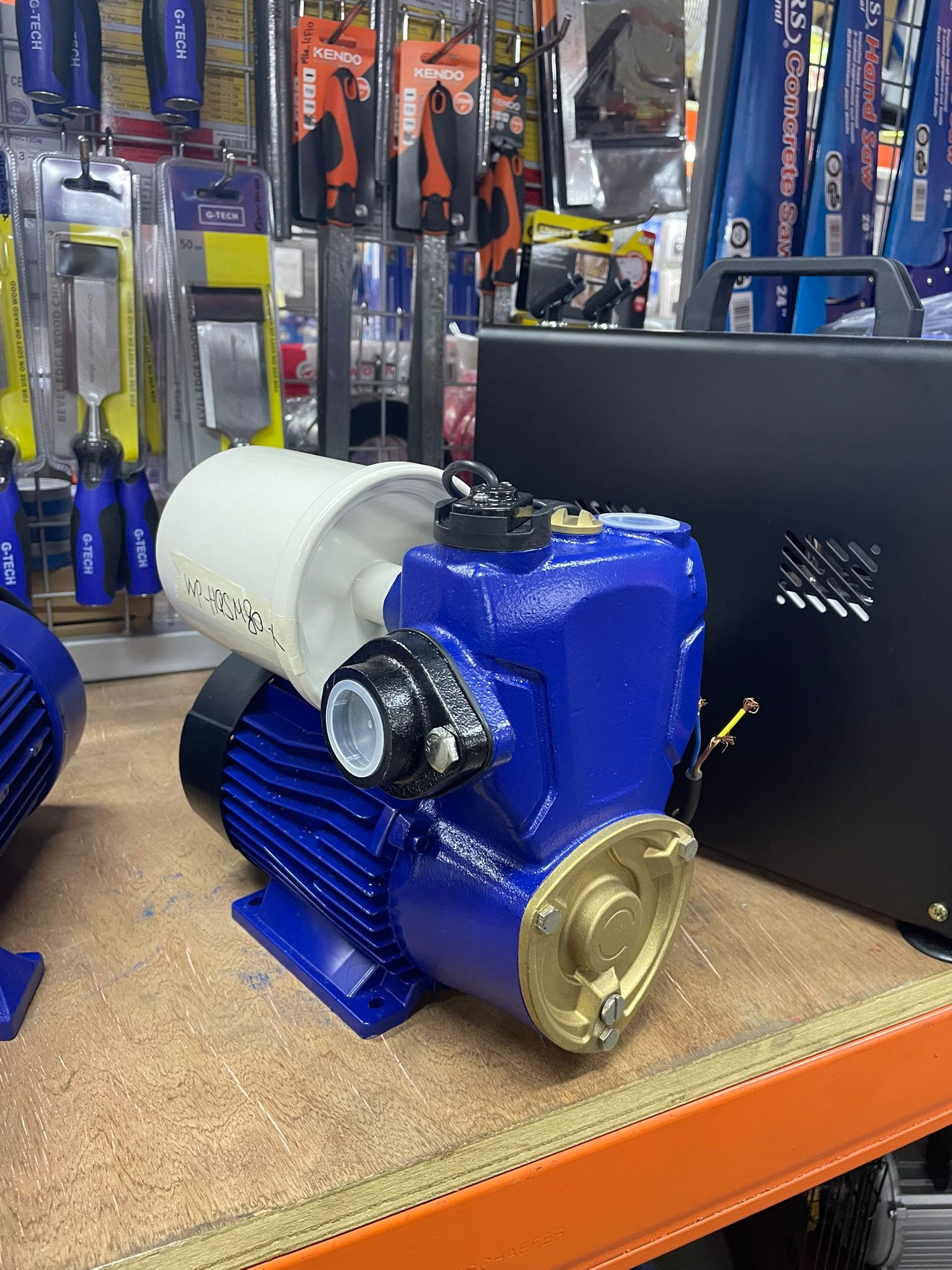 Aiko 220V 1 Outlet 1Hp Motor Smart Self Priming Auto Booster Pump WP HQSM80 AX - Ideal for Home Water Pressure Boosting, Garden Irrigation & Small Industrial Applications