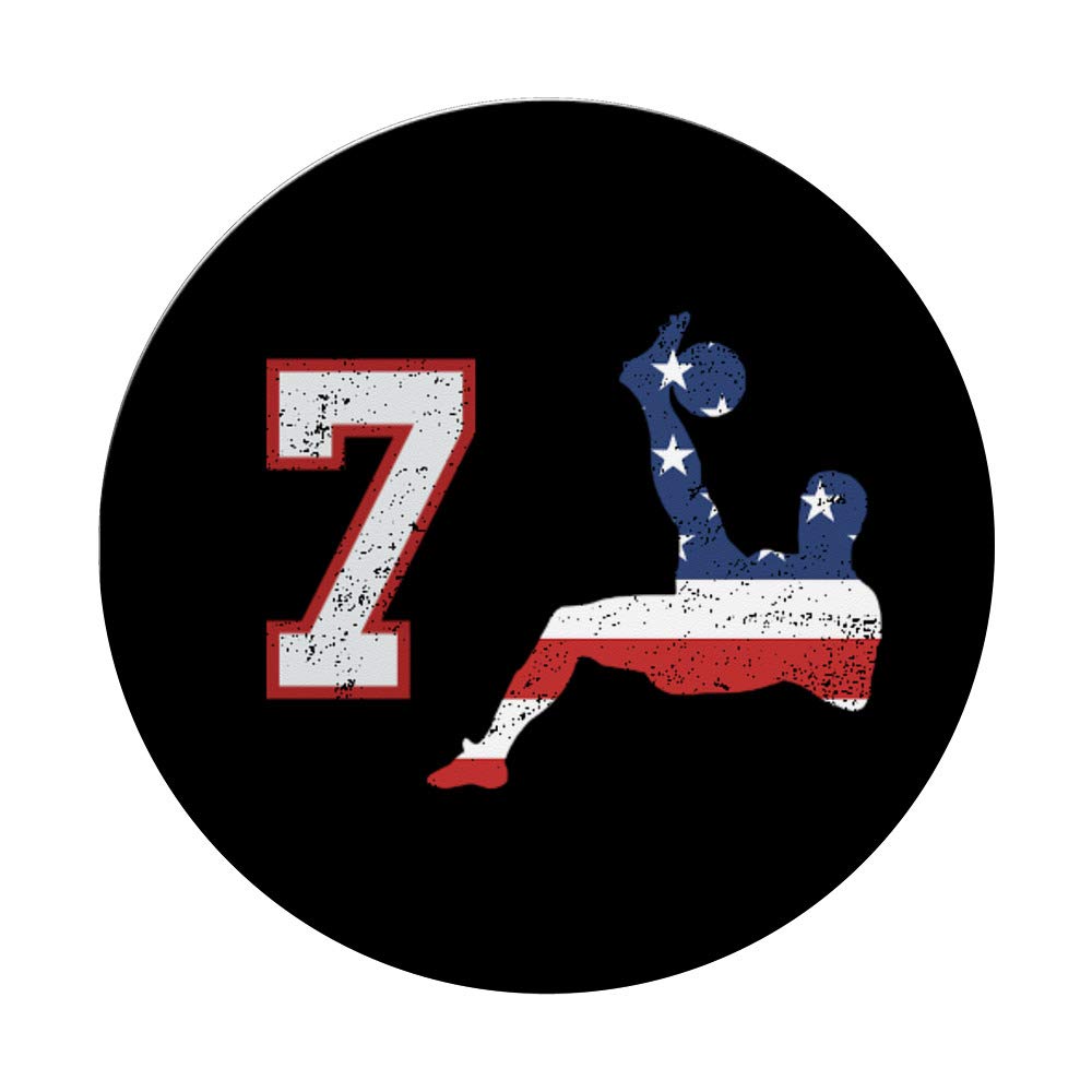 USA Flag Soccer Jersey Number 7 - Custom American Player Shirt for Bicycle Kick & Training - Perfect for Fans, Matches & Sports Events