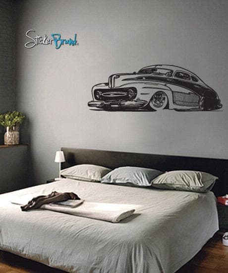 Classic Hot Rod #666 Vinyl Wall Decal Sticker - Removable DIY Home Decor for Bedroom, Living Room, Office & Man Cave
