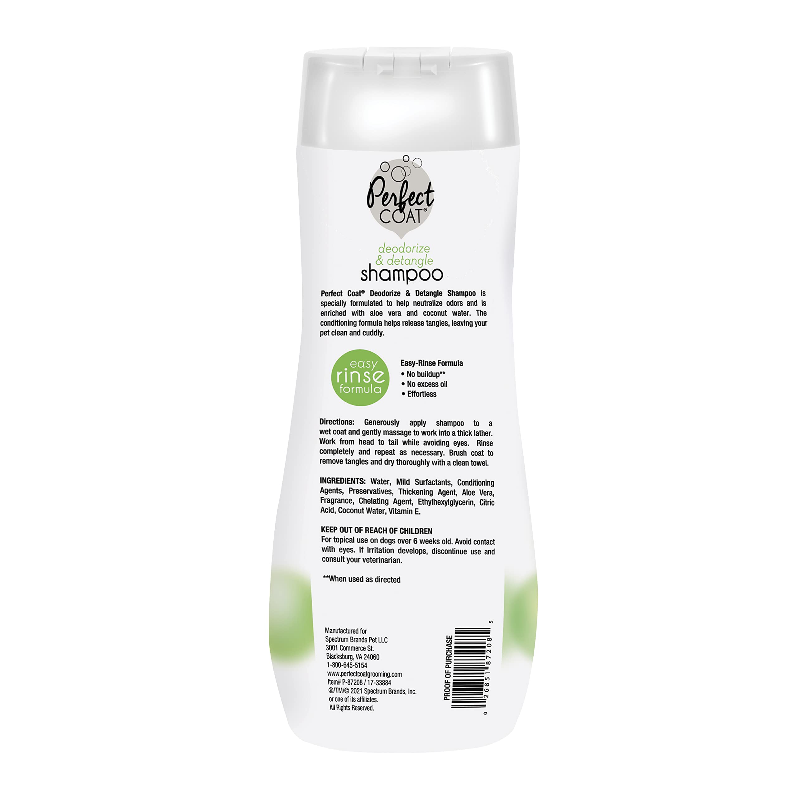 Detangling & Deodorizing Shampoo for Dogs - Gentle Cleansing Formula for Matted Fur & Odor Control - Perfect for Bath Time & Grooming Sessions