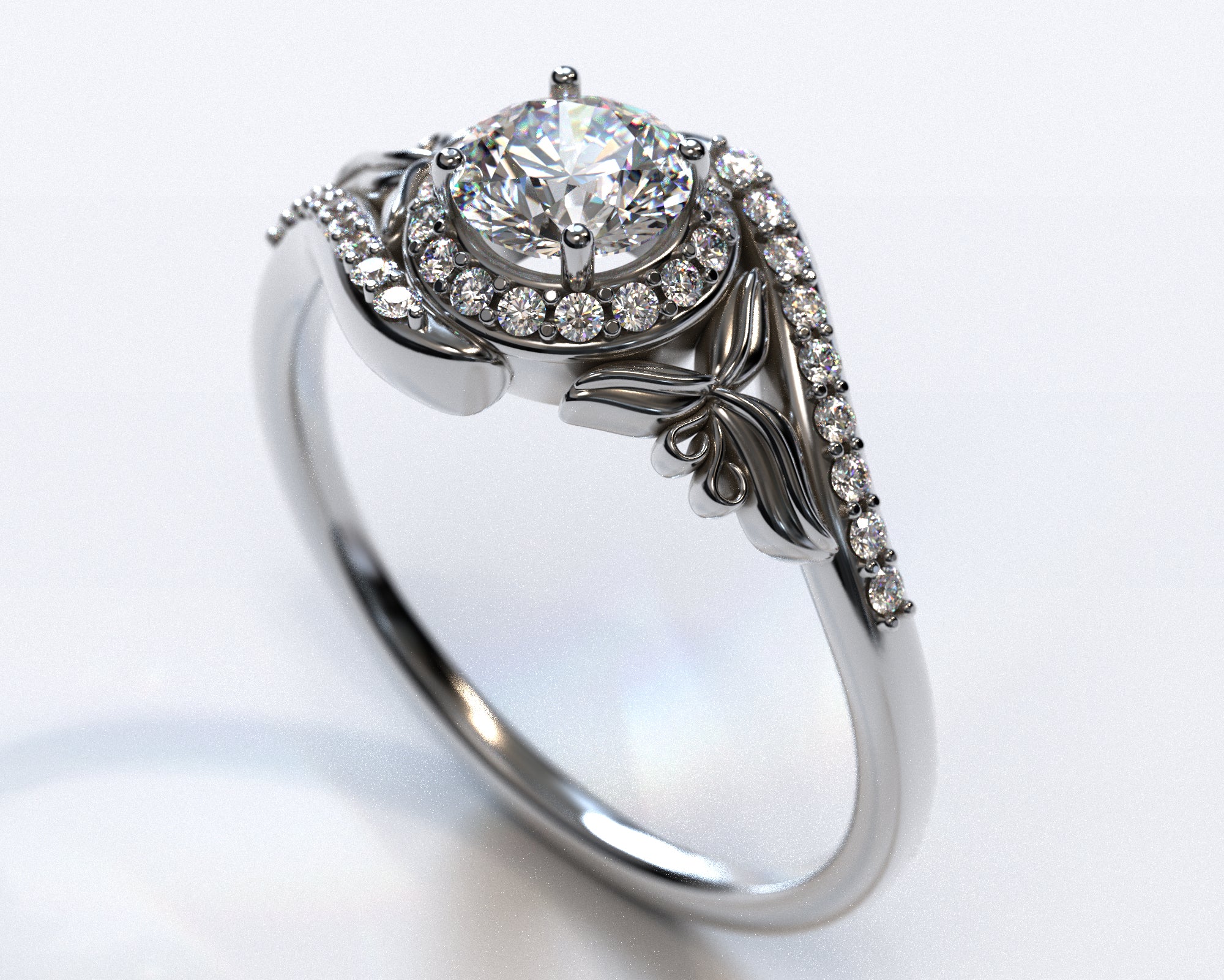 1.5 Carat Moissanite Halo Engagement Ring for Women - Durable & Sparkling Wedding Band, Perfect for Proposals, Anniversaries & Bridal Jewelry
