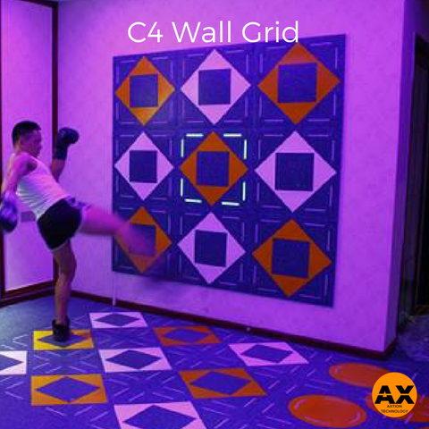 C4 Fitness Tile Wall Grid - Heavy Duty Wall Mounted Exercise Equipment Storage for Home Gym, CrossFit & Functional Training - Perfect for Dumbbells, Resistance Bands & Kettlebells
