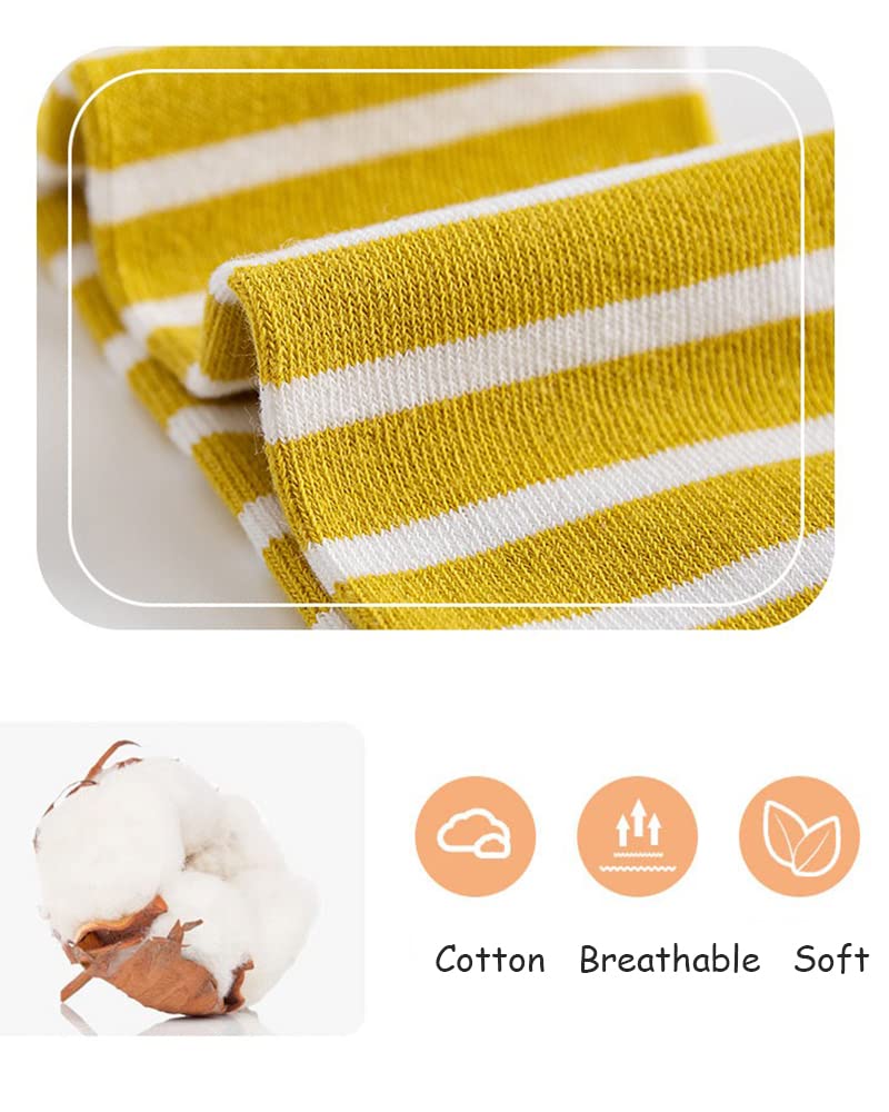 5-Pack Kids Animal Tube Socks - Soft Cotton Knee High Stocking Socks for Boys & Girls Ages 1-8 Years - Perfect for School, Playtime & Costume Outfits