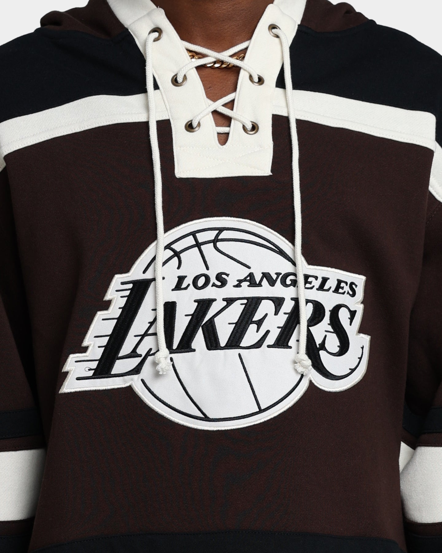 47 Brand Los Angeles Lakers Superior Lacer Hoodie Brown - NBA Fan Apparel for Men & Women - Perfect for Game Day, Casual Wear & Sports Outfits