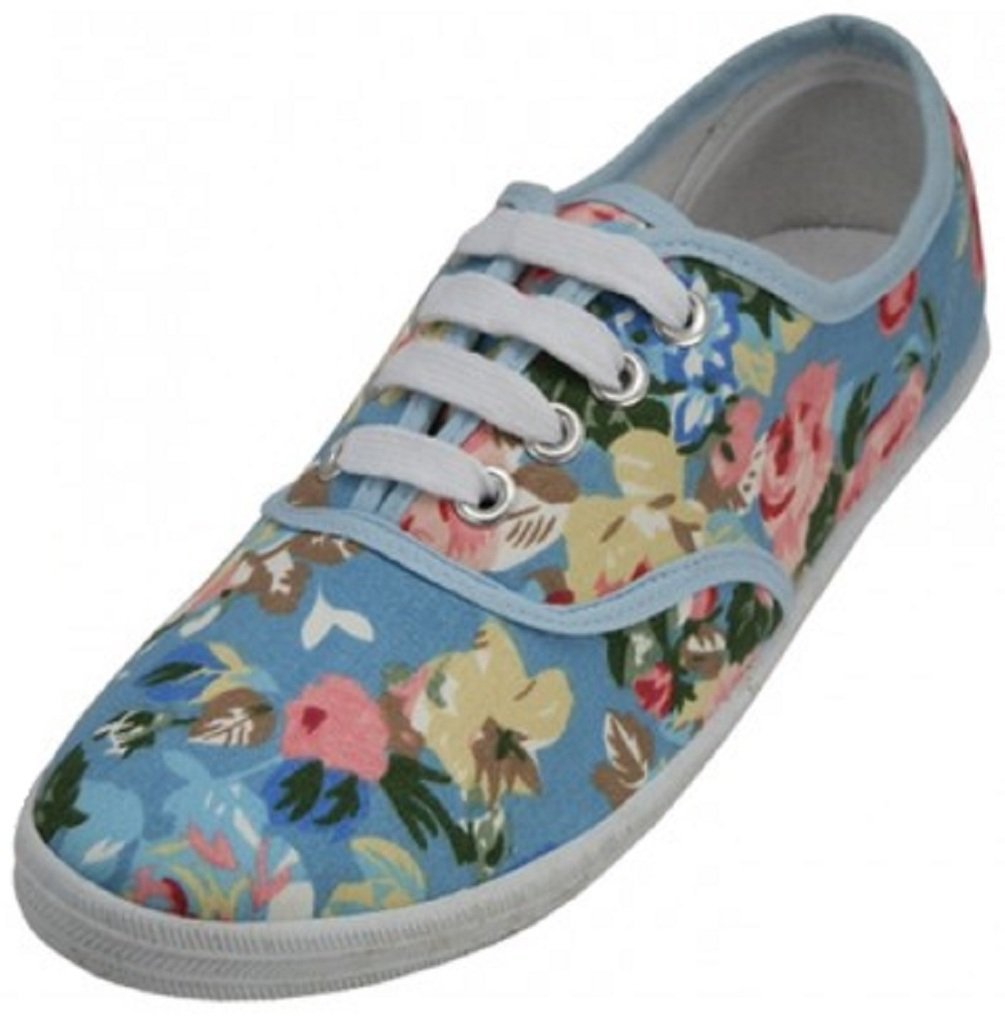 Women's Canvas Lace-Up Sneakers - 18 Stylish Colors for Casual Wear & Everyday Comfort | Perfect for Walking, Running, and Fashion Outfits