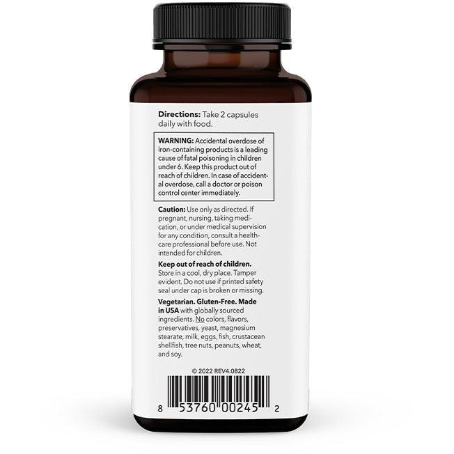 LifeSeasons Blood Nourish Supplement - Iron & Herbal Support for Healthy Circulation - Perfect for Energy Boost & Vitality (60 Capsules) - Ideal for Active Lifestyles & Wellness Routines