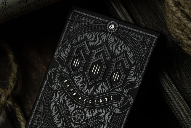 666 Silver Dark Reserve Playing Cards - Premium Casino Grade Deck for Poker, Magic Tricks & Collectors | Elegant Gift for Card Game Enthusiasts