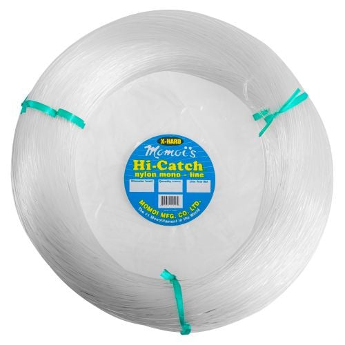 Momoi Hi Catch Xtra Hard Monofilament Fishing Leader - Premium Saltwater & Freshwater Fishing Line for Bass, Trout, and Saltwater Game Fish