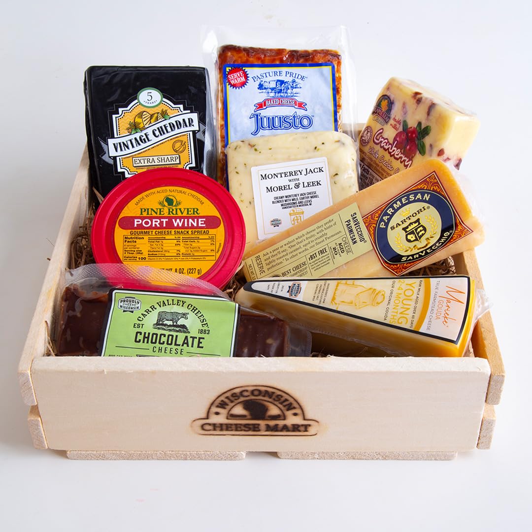 Best Sellers Cheese Collection | Premium Wisconsin Cheese Variety Pack | Gourmet Gift Box for Holidays, Parties & Corporate Gifts | Perfect for Cheese Lovers & Foodies