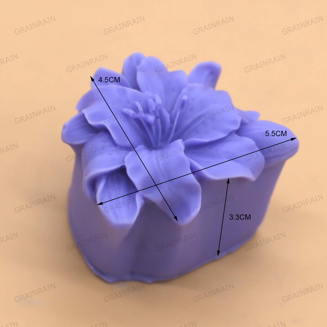 Premium Silicone Soap Molds for DIY Handmade Soap Making - Flower Shaped Silicone Molds for Candles, Plaster & Resin Crafts - Perfect for Home Spa, Wedding Favors & DIY Gift Making (14014)