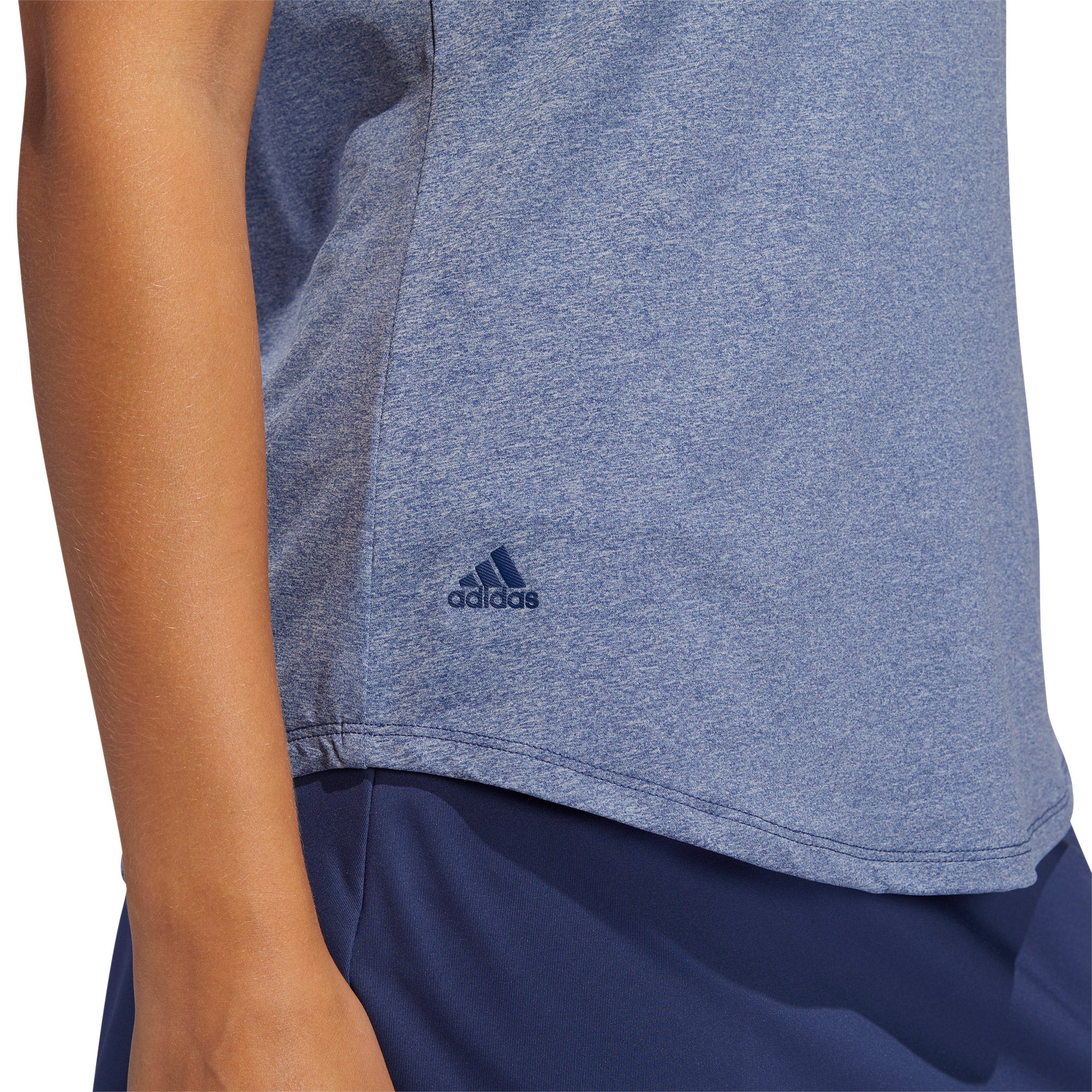 Adidas Ultimate365 Tech Indigo Women's Golf Polo Shirt - Moisture Wicking & UV Protection for Comfortable Golfing & Outdoor Activities