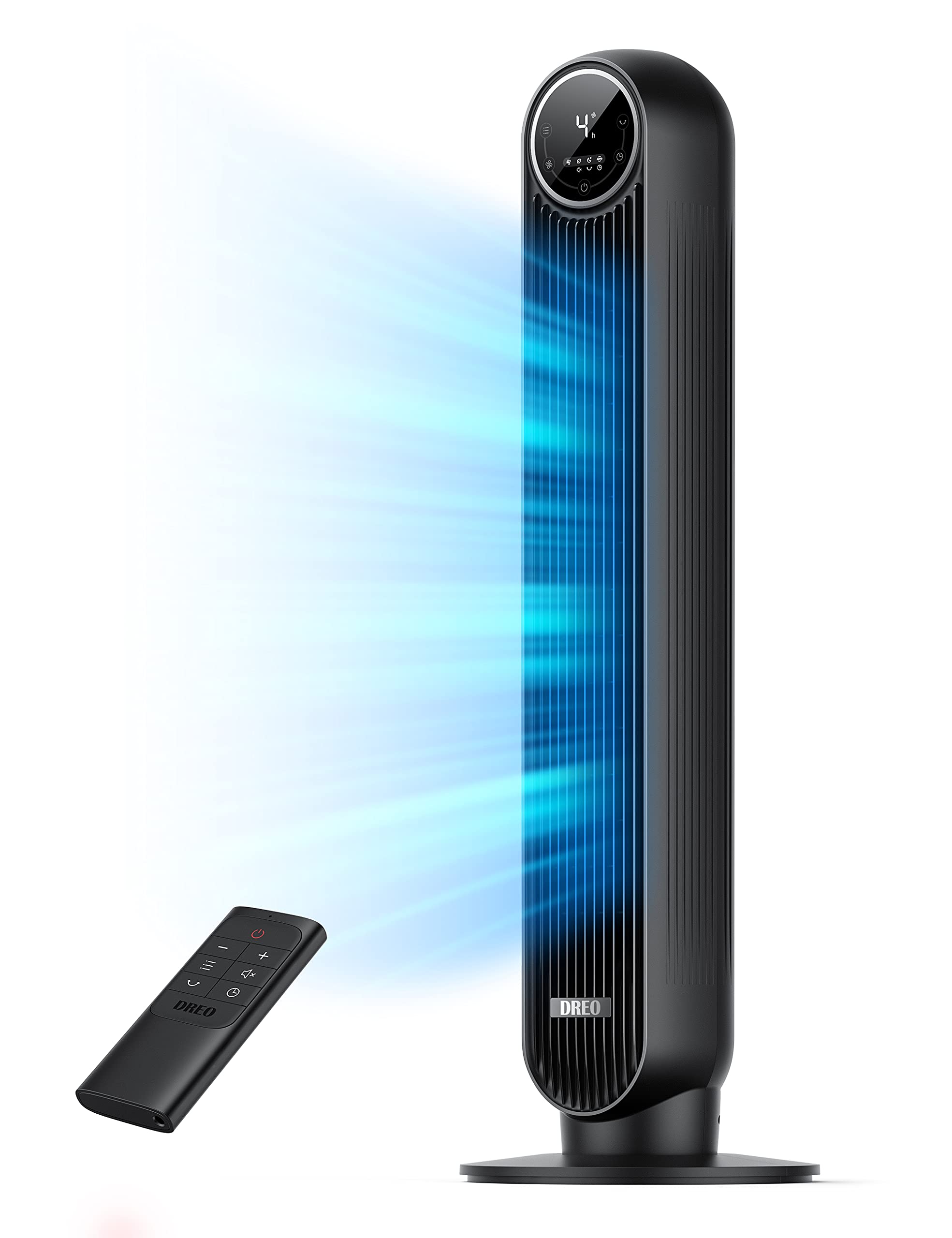 Dreo 24ft/s Quiet Tower Fan & Space Heater with Thermostat - Portable Electric Heater for Bedroom, Office, and Indoor Use | Fast Cooling & Heating for Year-Round Comfort