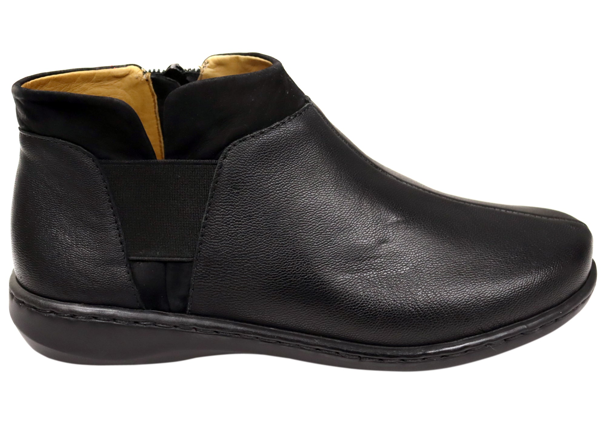 Opananken Thera Women's Comfortable Brazilian Leather Ankle Boots - Stylish & Soft for Walking, Work & Casual Outfits