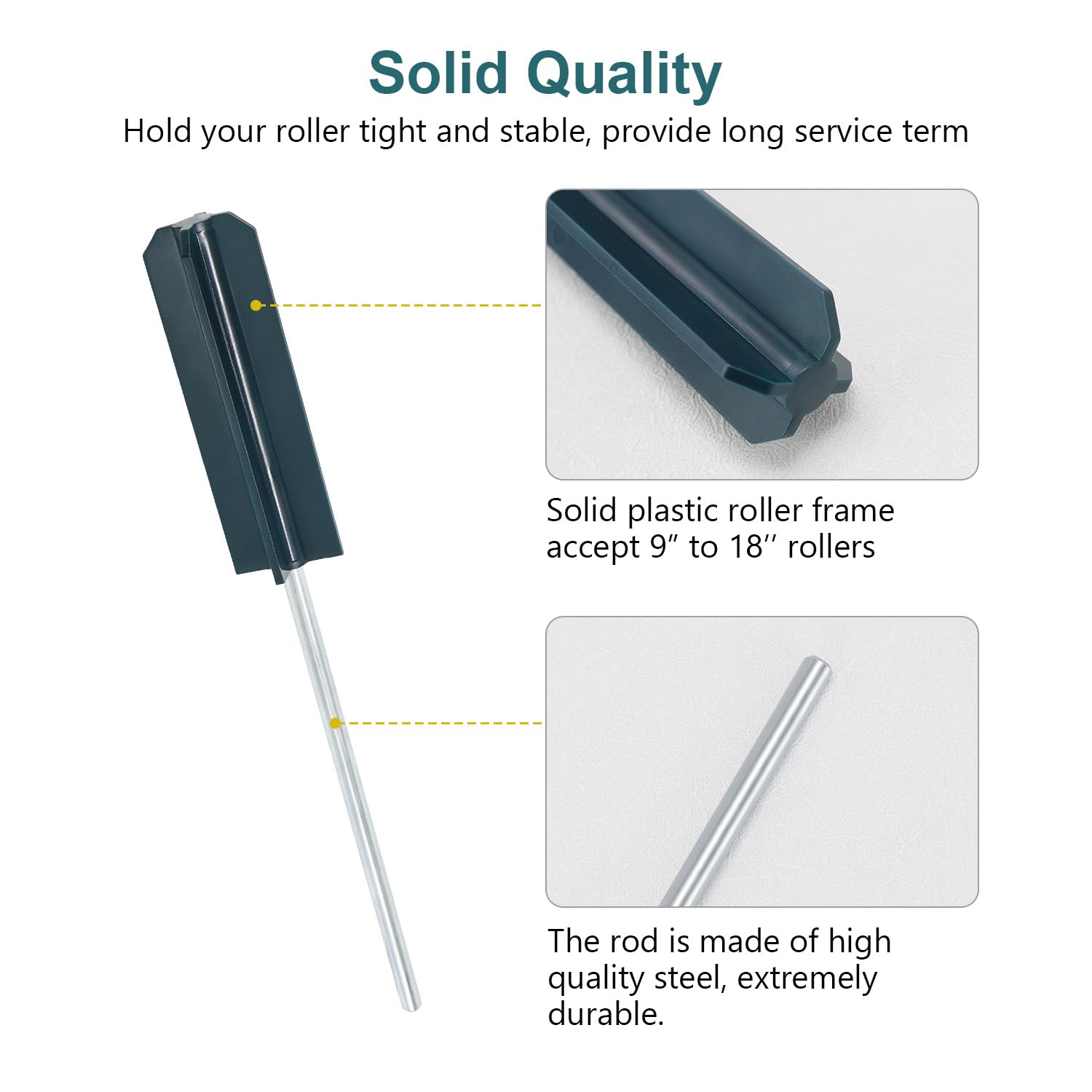 Paint Roller Cleaner and Dryer - Power Drill Attachment for 9’’ to 18’’ Paint Rollers | Easy Cleaning Tool for Paint Roller Covers | Perfect for DIY Painting Projects and Professional Use