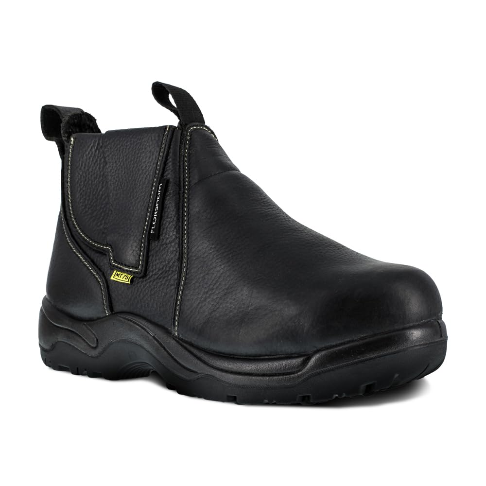 Florsheim Work Hercules Men's Steel Toe Work Boots - Waterproof & Slip Resistant Safety Shoes for Construction, Warehouse & Outdoor Jobs