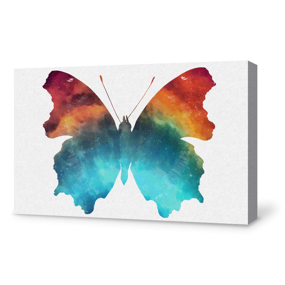 Beautiful Butterfly Giclee Canvas Wall Art - 16x24 Inches, Vibrant Home Decor for Bedroom, Living Room, Office, and Nursery