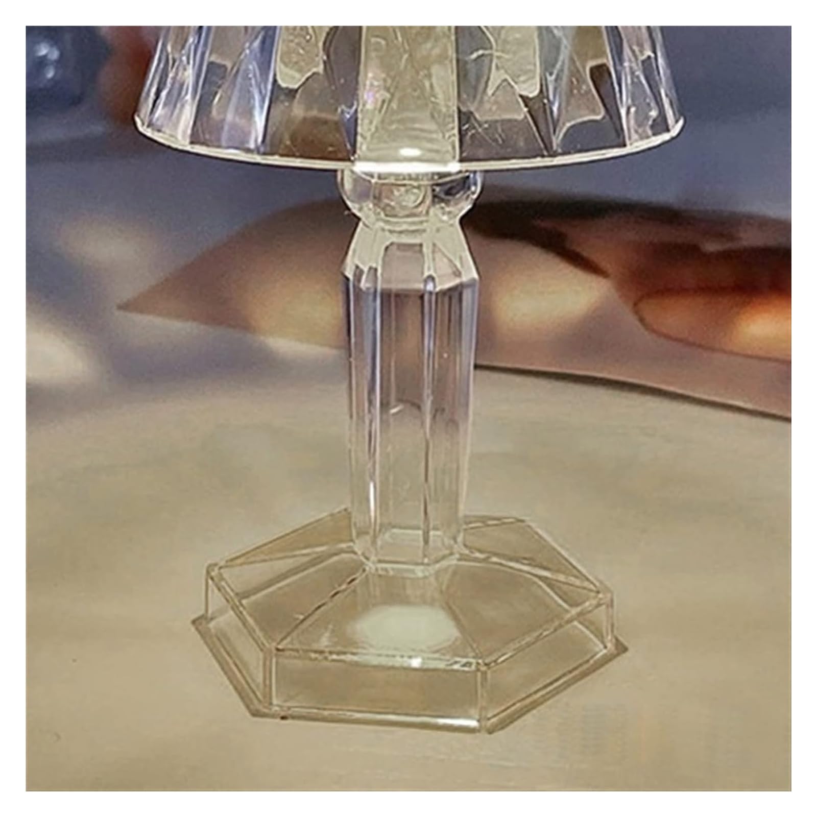 BytheM Crystal LED Table Lamp - Modern Desk Lamp & Night Light for Bedroom, Office, Living Room - Perfect for Reading, Working, and Relaxing