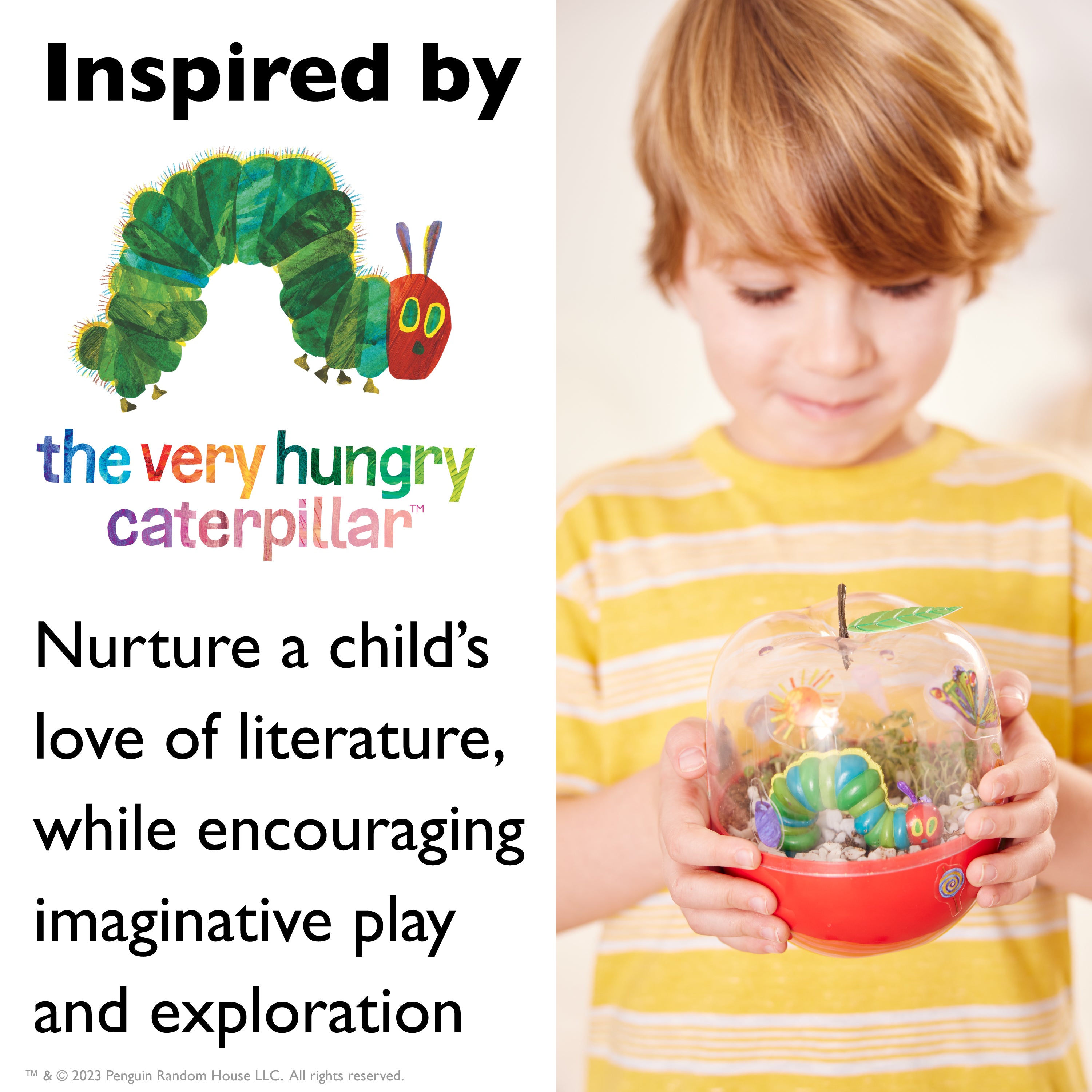 Creativity for Kids The Very Hungry Caterpillar Ready to Grow Garden Kit - Kids Gardening Set with Seeds, Soil & Tools - STEM Educational Toy for Children Ages 4-8 - Indoor/Outdoor Planting Activity for Spring & Summer