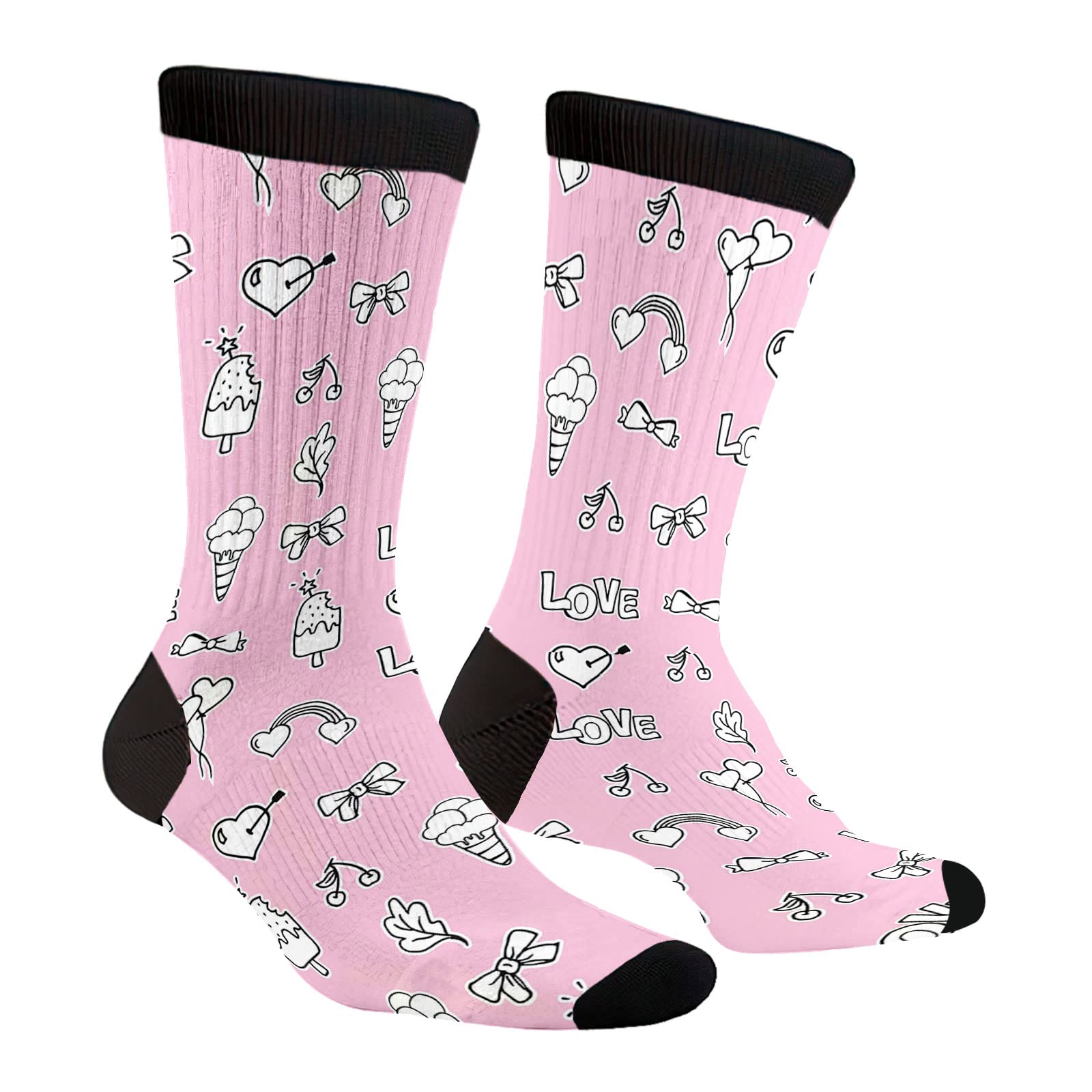 Funny Raccoon Socks for Women & Men - Novelty Animal Print Crew Socks | Grey Cute Raccoon Gifts for Christmas, Birthday & Casual Wear