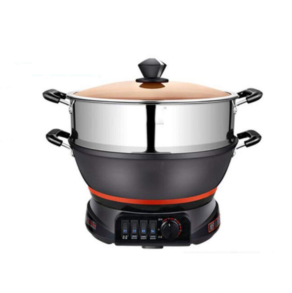 Multi-Function Electric Wok & Frying Pan - Cast Iron Electric Cooker for Home & Restaurant Kitchen Use | Perfect for Stir-Fry, Deep Frying, Sauteing & Gourmet Cooking