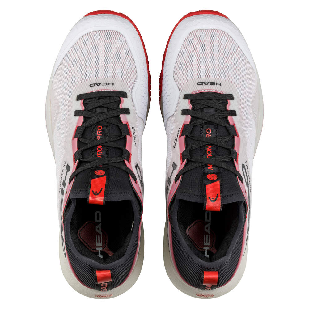 Head Motion Pro Men's Pickleball Shoes - Lightweight Tennis Shoes for Men with Cushioning & Support - White - Perfect for Pickleball, Tennis & Court Sports