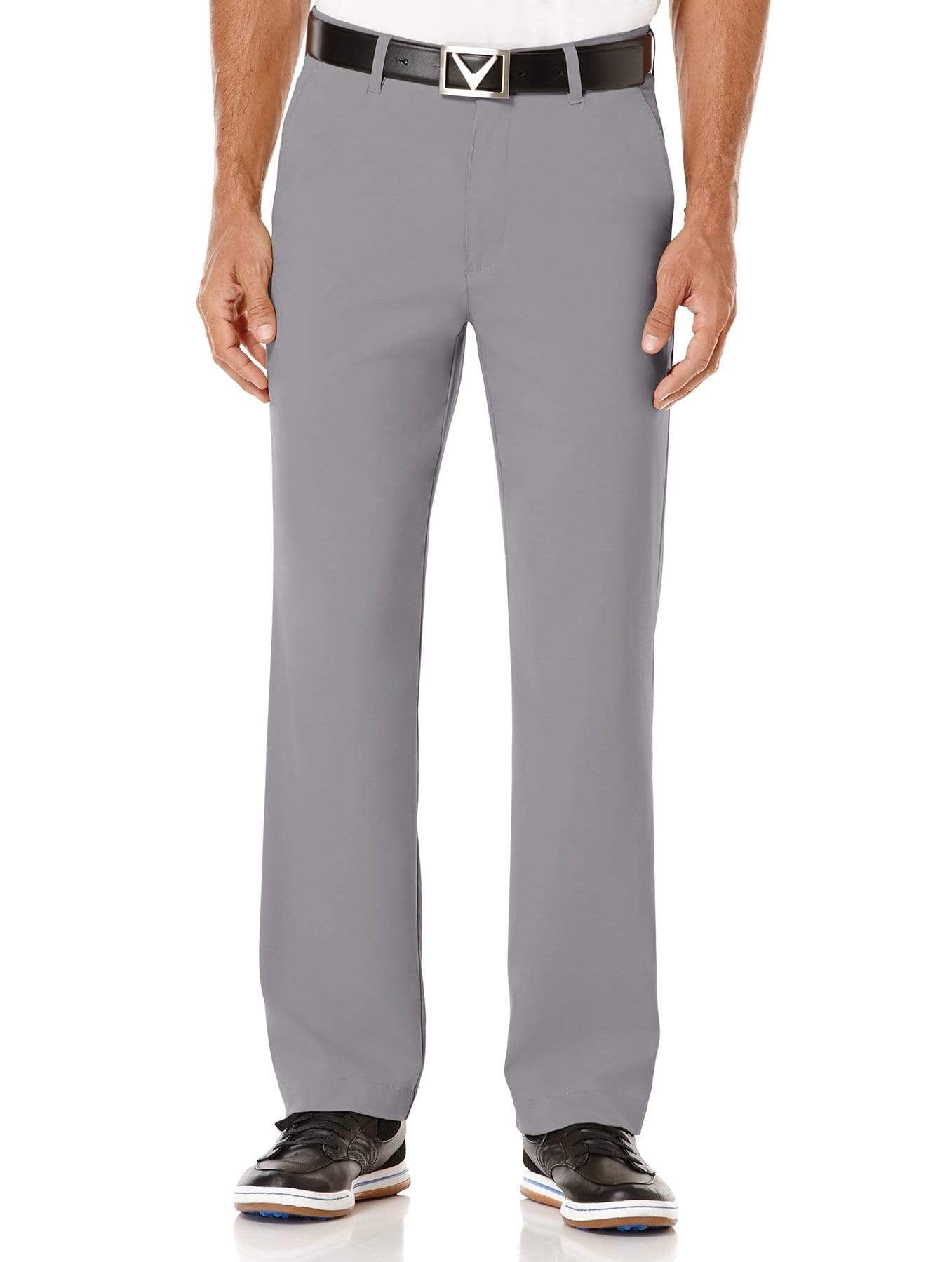 Big & Tall Performance Flat Front Tech Pants for Men - Comfortable Stretch Work & Travel Pants for Office, Commuting & Casual Wear