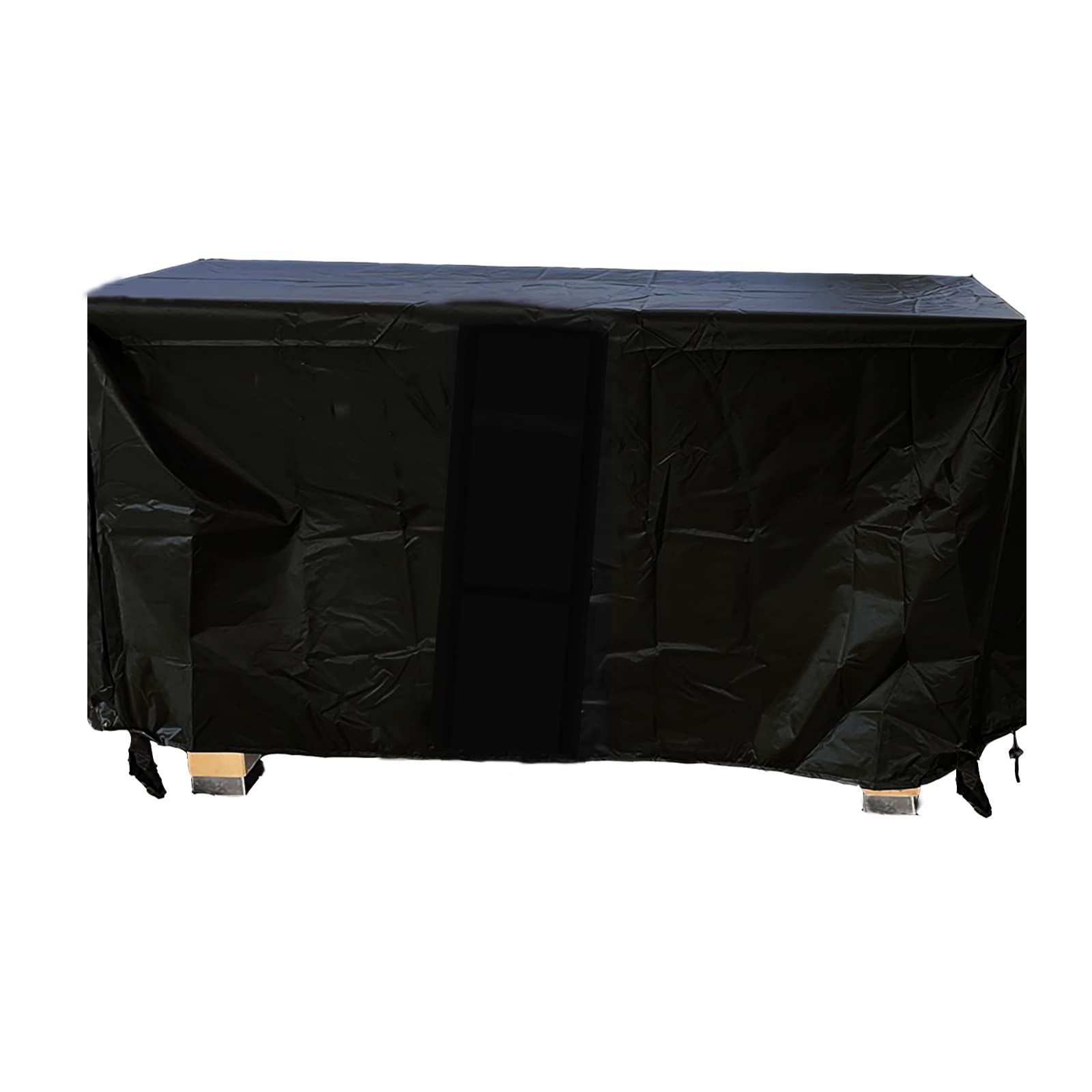 Waterproof Black Patio Table Cover 48x24x28 - Outdoor Dining & Coffee Table Protector