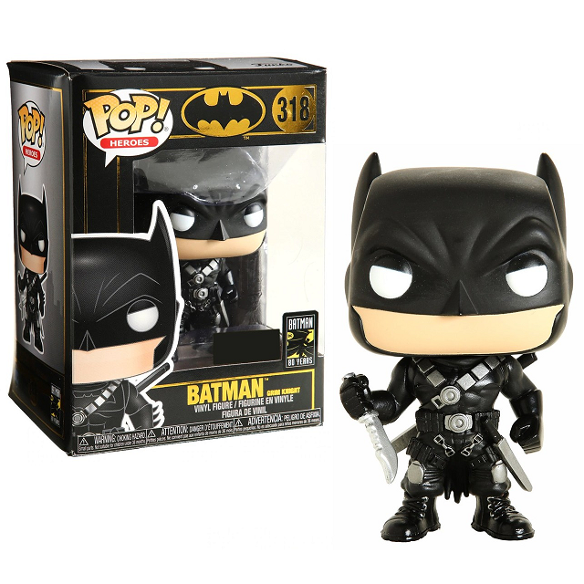 Batman 80th Anniversary Pop! Vinyl Figure - Grim Knight Edition #318 | Collectible DC Comics Superhero Toy for Display & Gifts