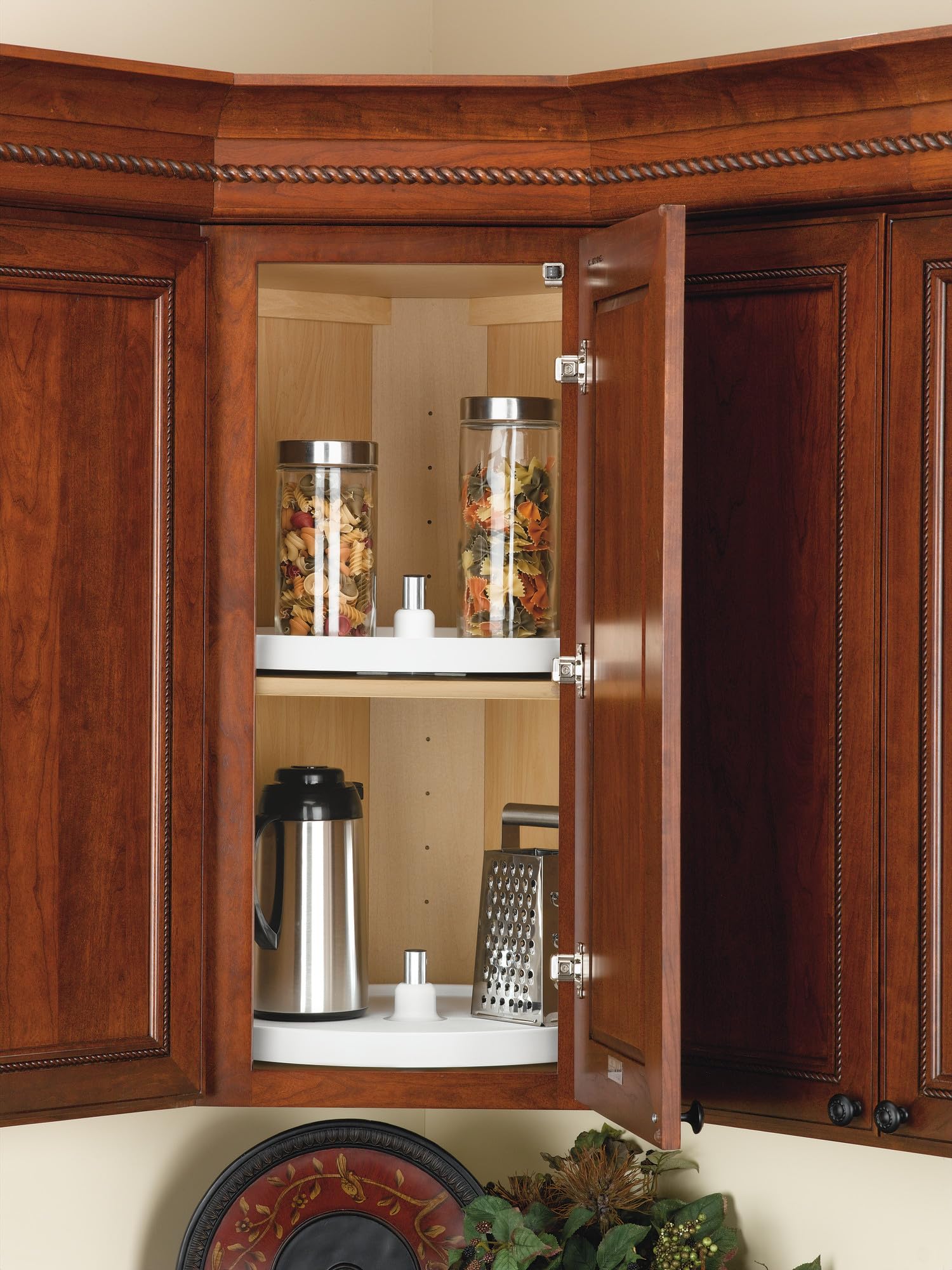 REV-A-SHELF Value Line Polymer Full Circle Lazy Susan Shelf Only (No Hardware) - 360° Rotating Organizer for Kitchen Cabinets & Pantry Storage