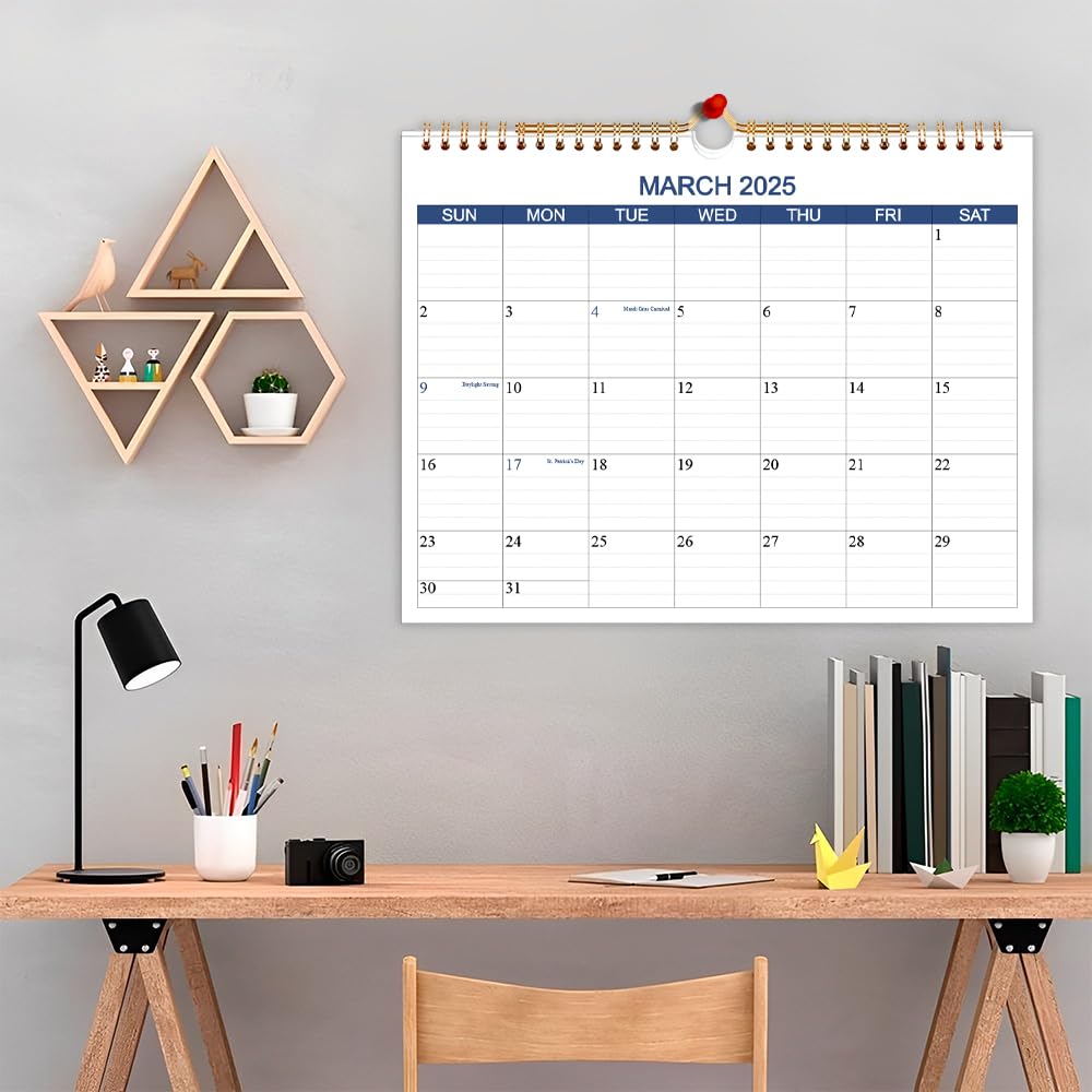 2025-2026 Wall Calendar (March 2025 - October 2026) | 20-Month Planner with Thick Paper | Hanging Office & Home Organizer | 8.5